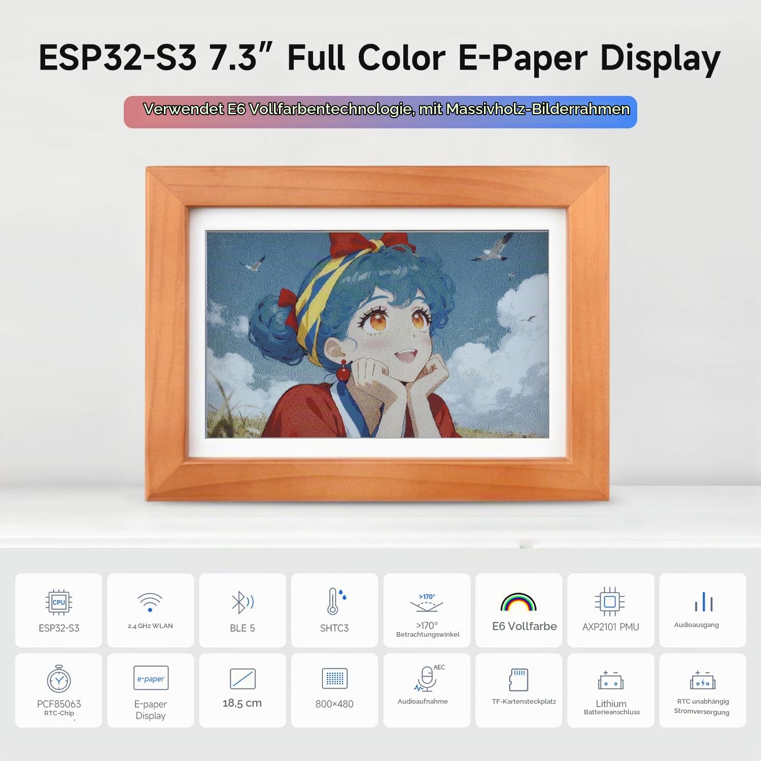 waveshare-esp32-s3-photopainter-7-3-zoll-e6-farb-e-paper-im-holzrahmen-800x480-w image 3