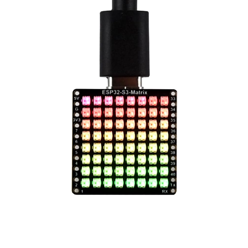 waveshare-esp32-s3-matrix-entwicklungsboard-mit-8x8-rgb-led-matrix-und-qmi8658c- image 1