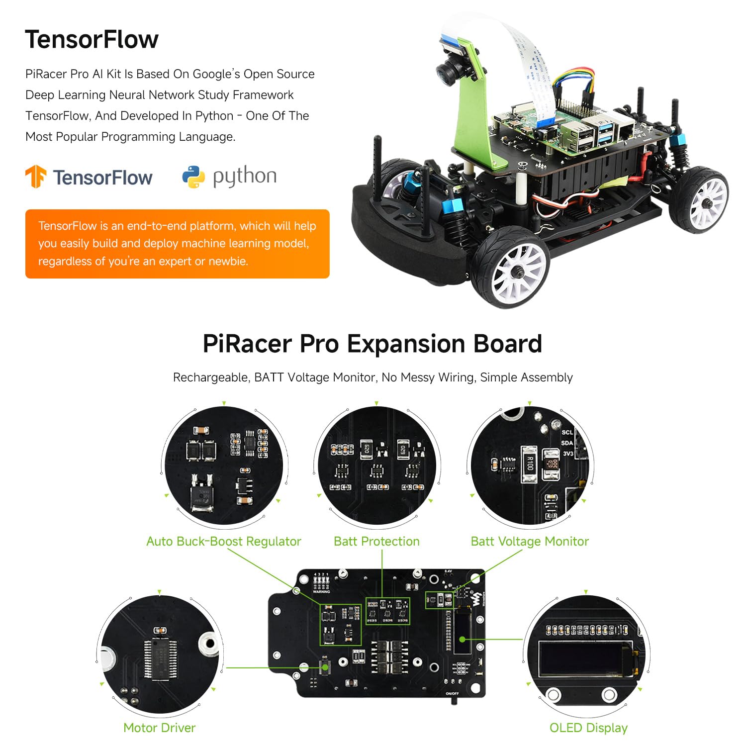 waveshare-piracer-pro-4wd-ai-rennroboter-mit-pi4b-3gb image 6
