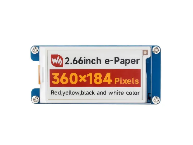 waveshare-2-66-zoll-e-paper-modul-g-360x184-4-farben-spi-3-3v-5v image 1