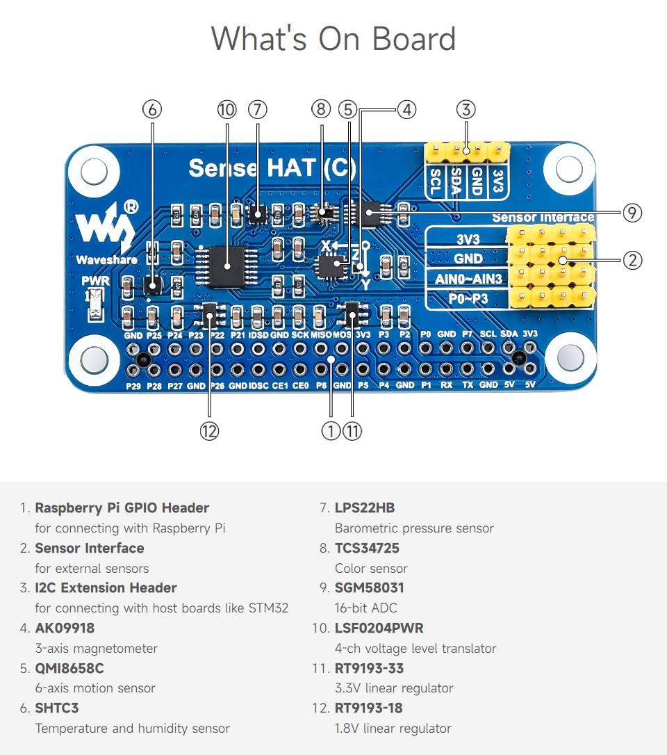 waveshare-sense-hat-c-f-r-raspberry-pi-mit-bewegung-umwelt-und-farbsensoren-adc- image 6