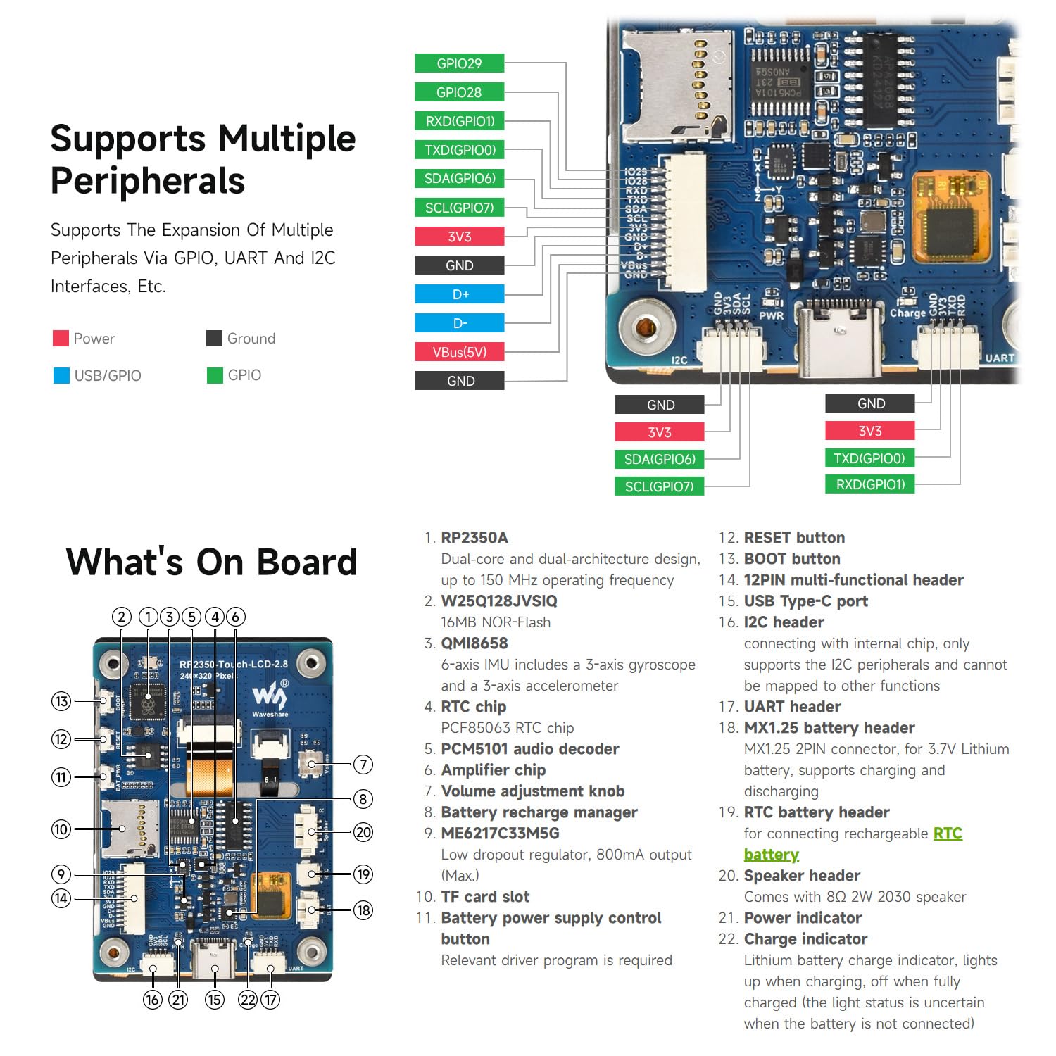 waveshare-rp2350-touch-lcd-2-8-entwicklungsboard-2-8-zoll-ips-touch-240x320-mit- image 6