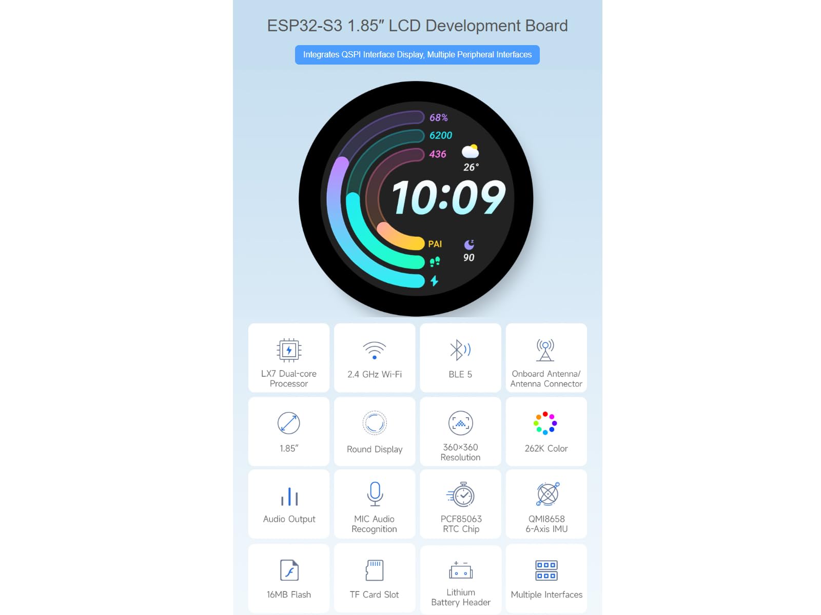 waveshare-esp32-s3-1-85-zoll-round-touch-display-board-360x360 image 2