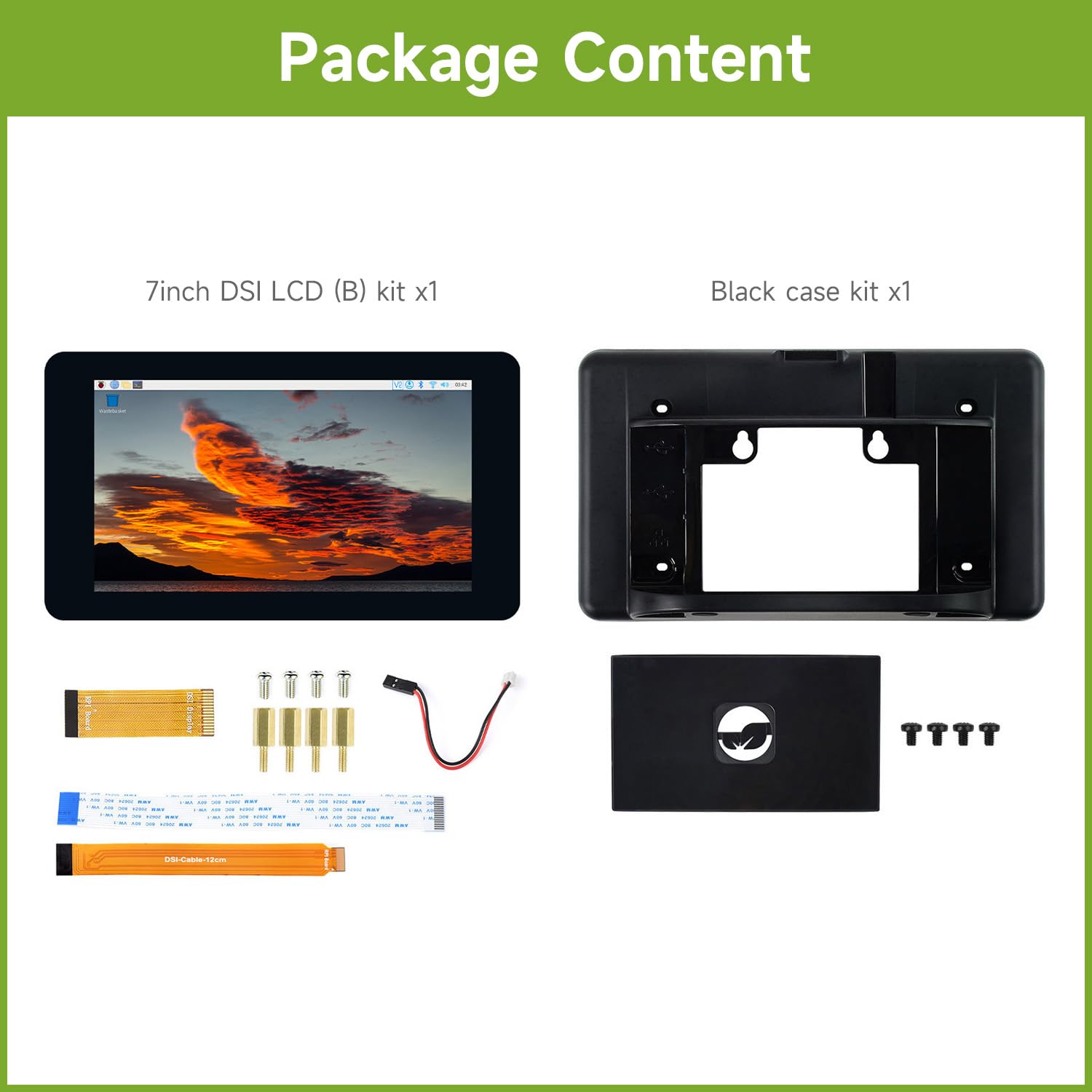 waveshare-7-zoll-mini-bildschirm-ips-touch-lcd-800x480-dsi-mit-geh-use-f-r-raspb image 2