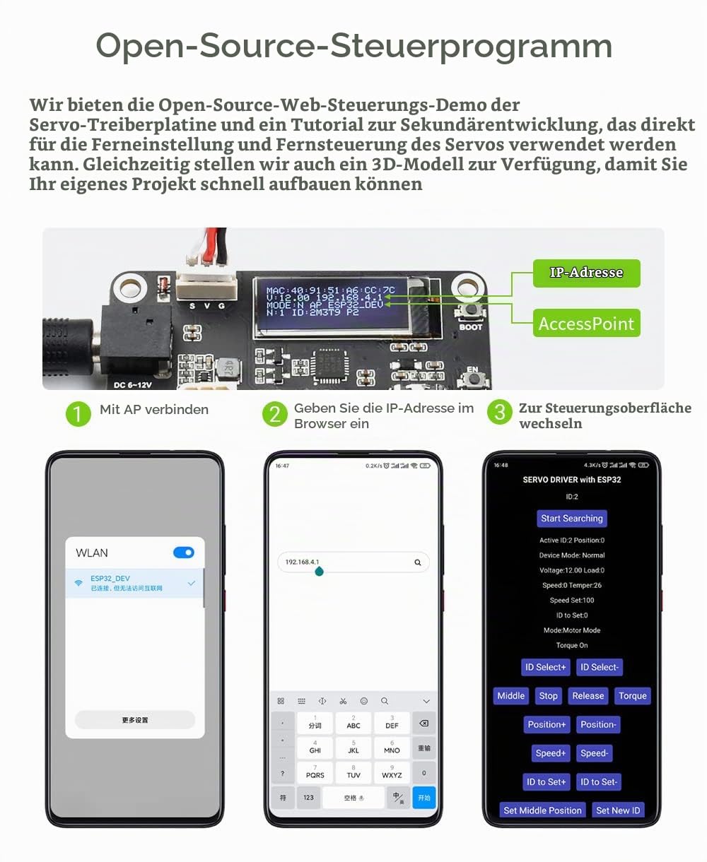 waveshare-2-3kg-dual-axis-serial-bus-servo-300-f-r-roboter image 7