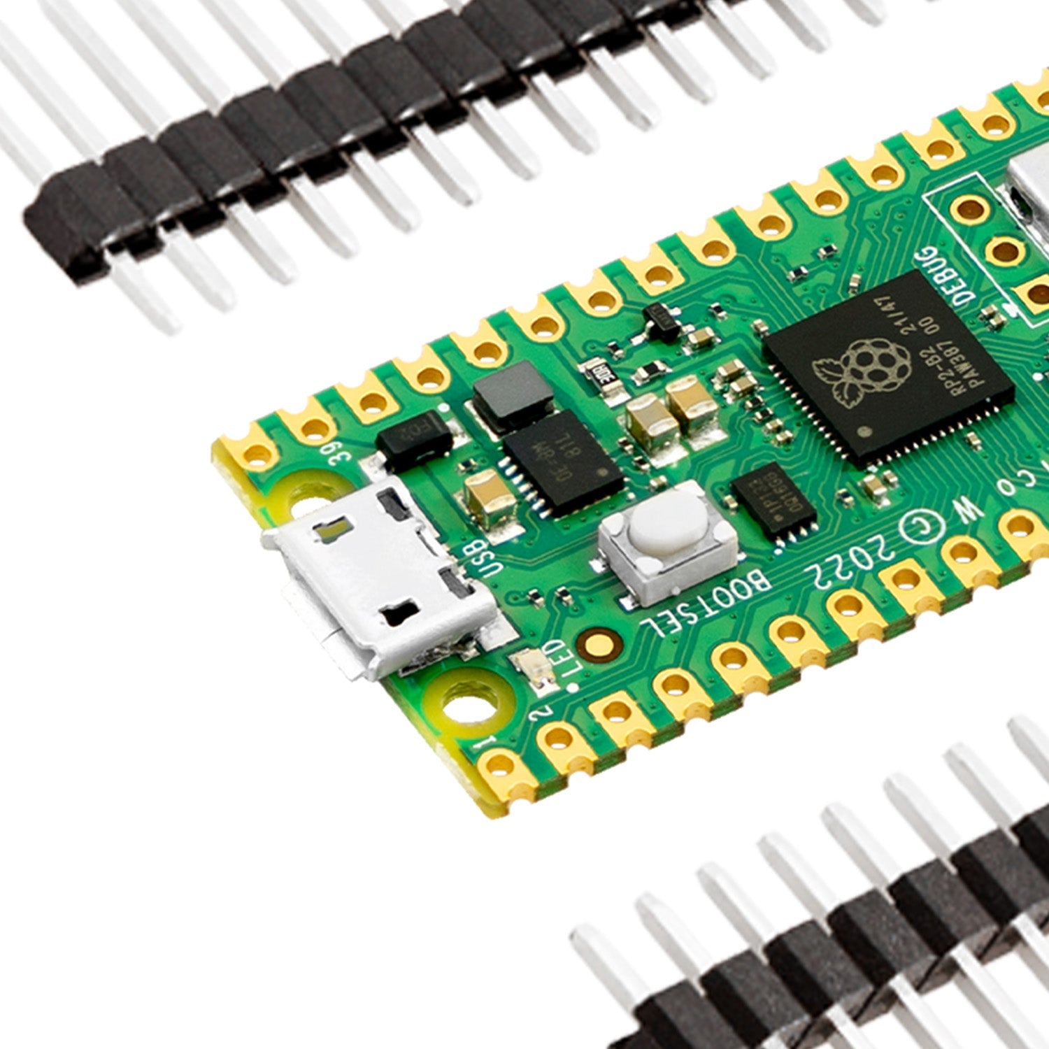 az-delivery-raspberry-pi-pico-w-rp2040-mikrocontroller-board-mit-wlan-und-stiftl image 2