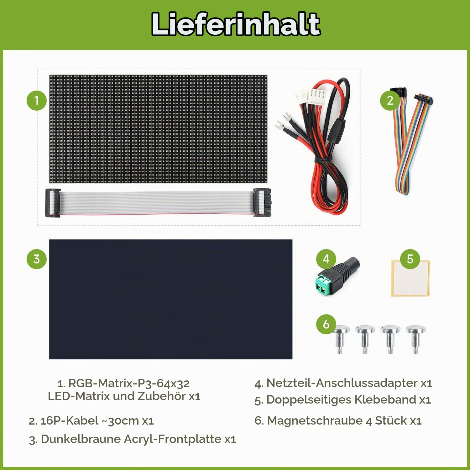 waveshare-rgb-full-color-led-matrix-panel-64x32-pixel-3mm-pitch-hub75-display image 2