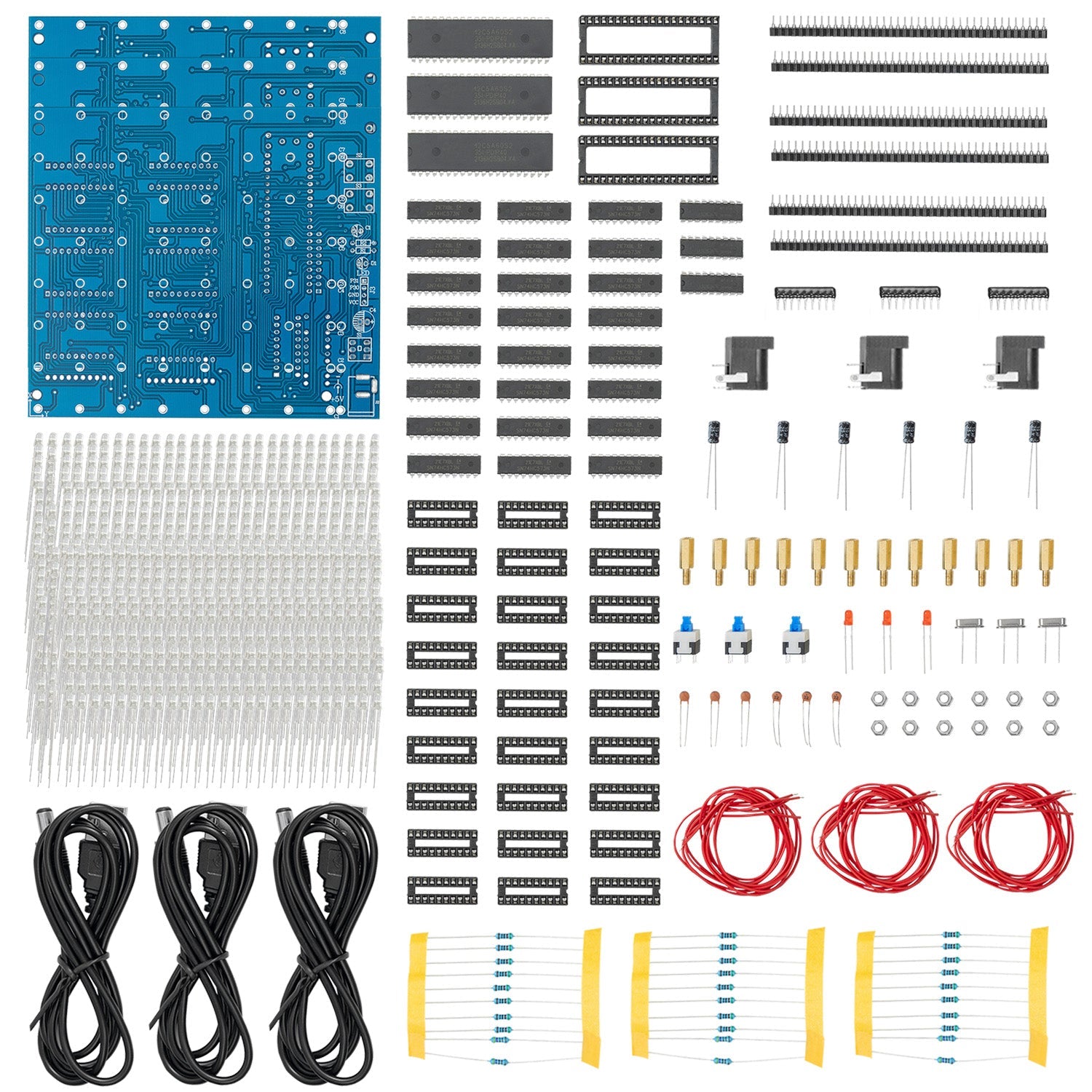 az-delivery-3d-led-cube-8x8x8-lichtmatrix-bausatz-512-leds-blau image 6