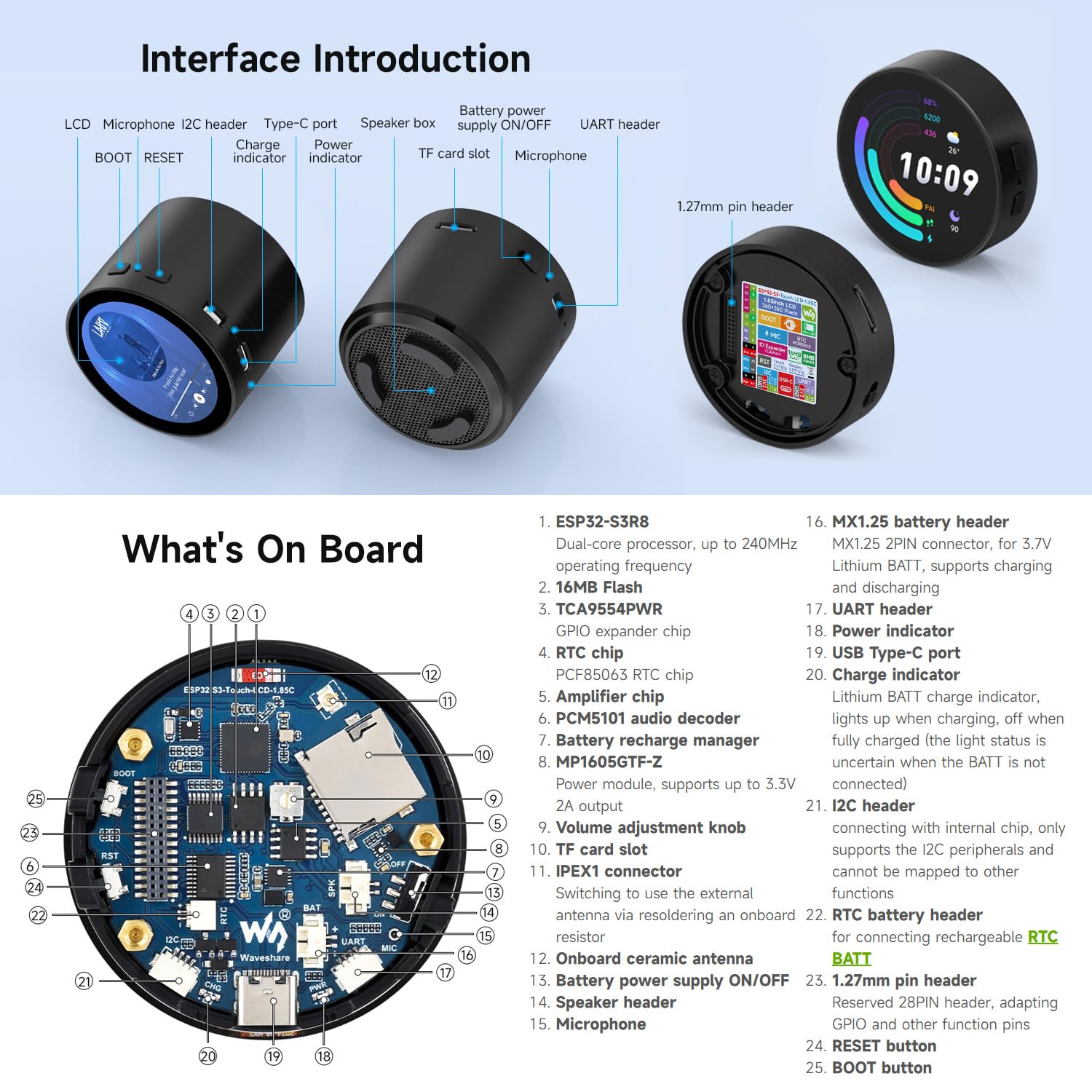 waveshare-esp32-s3-1-85-zoll-round-lcd-development-board-mit-smart-speaker-box-3 image 7