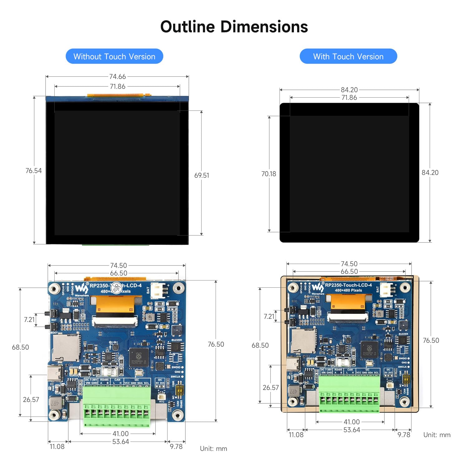 waveshare-rp2350-4-zoll-display-entwicklungsboard-480x480-ips-panel-65k-farben-o image 8