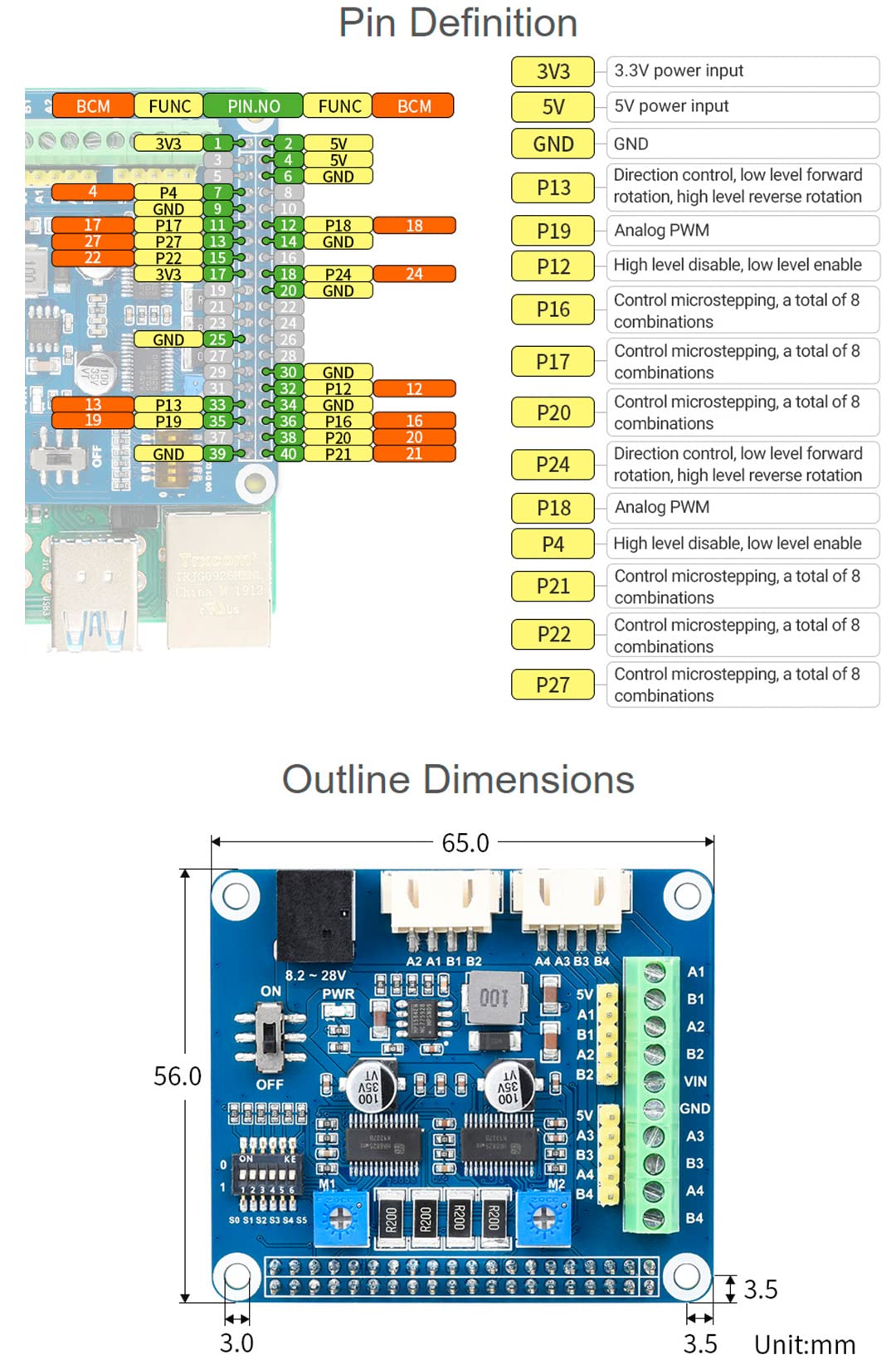 waveshare-stepper-motor-hat-b-f-r-raspberry-pi-jetson-nano-mit-2-kanal-hr8825-tr image 7