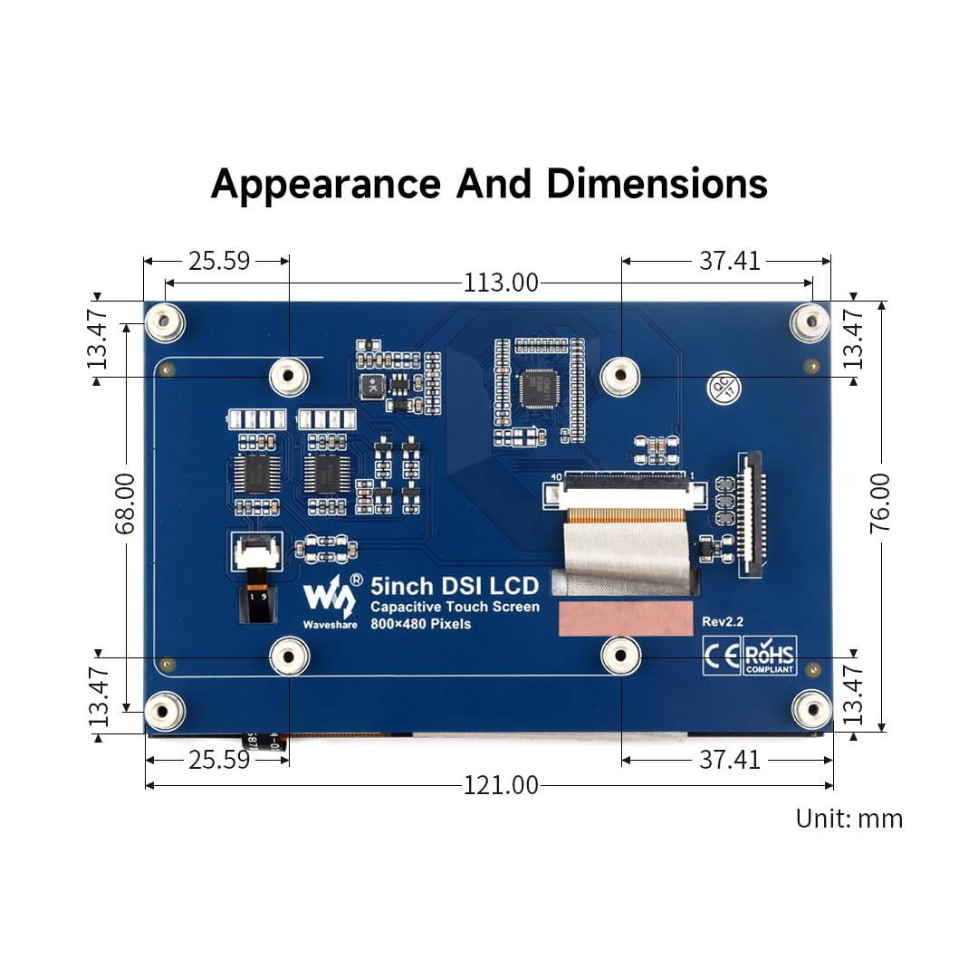 waveshare-5-zoll-dsi-capacitive-touch-display-800x480-f-r-raspberry-pi image 6