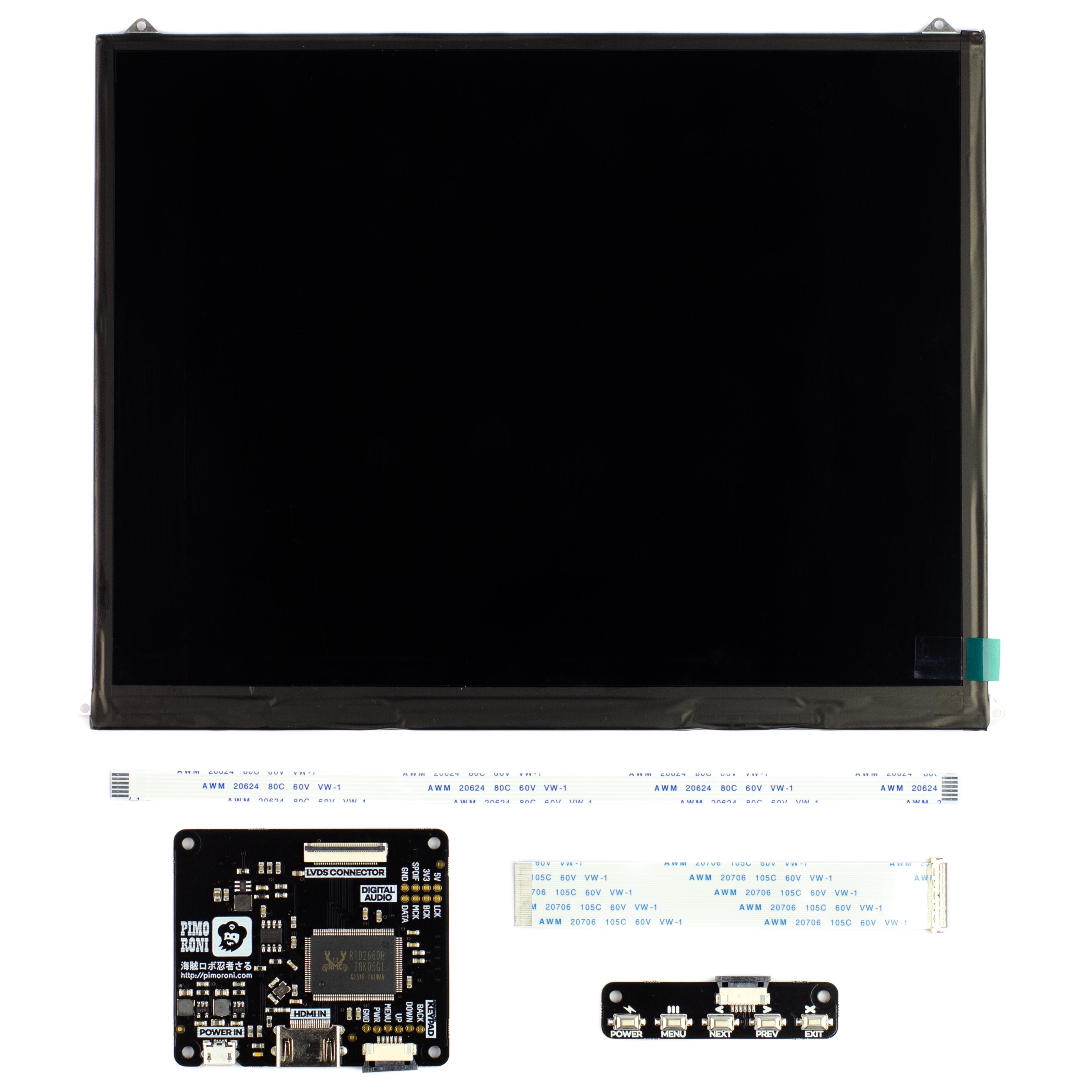 pimoroni-hdmi-10-lcd-screen-kit-1024x768-f-r-picade image 2