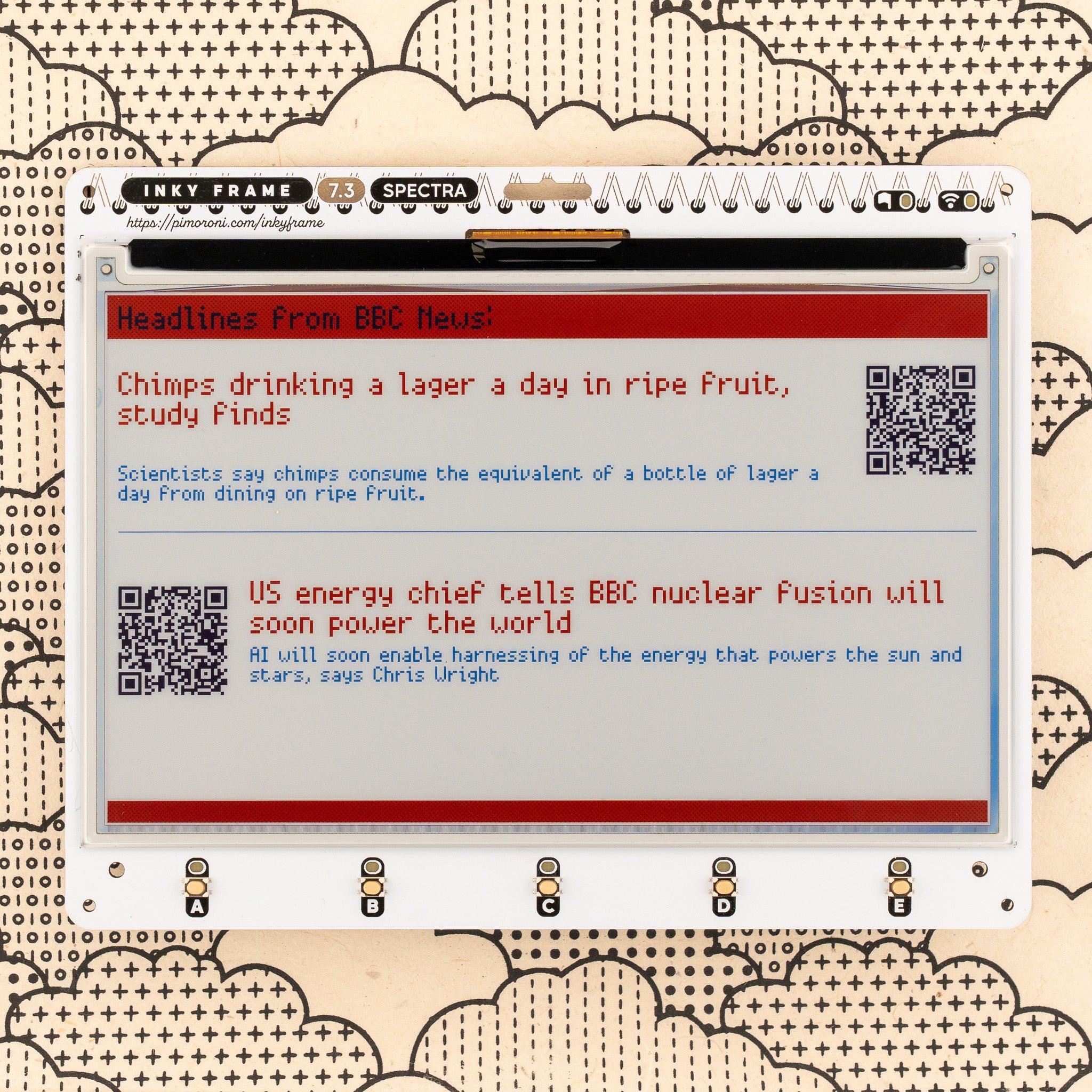 pimoroni-inky-frame-7-3-zoll-pico-2-w-onboard-e-ink-farbdisplay-800x480-f-r-foto image 4