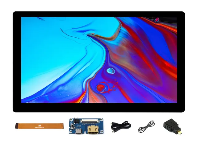 waveshare-7-zoll-qled-touch-display-1024x600-mit-entwicklungsadapter image 1