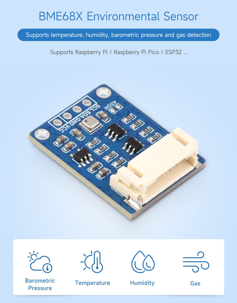 waveshare-bme688-umweltsensor-mit-ki-f-r-temperatur-feuchte-luftdruck-gas-f-r-ra image 3