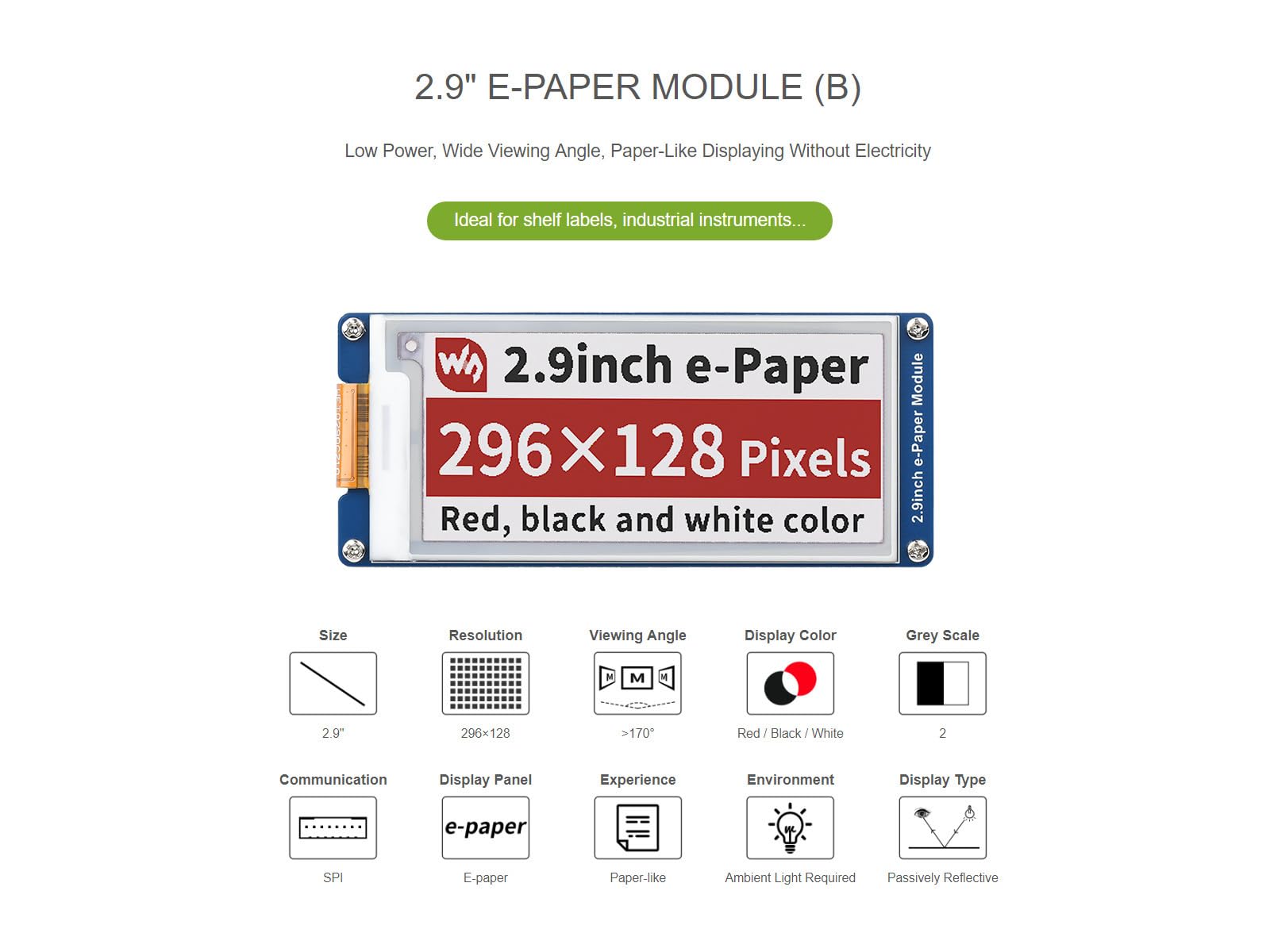 waveshare-2-9-zoll-e-paper-display-modul-b-296x128-rot-schwarz-wei-2 image 5