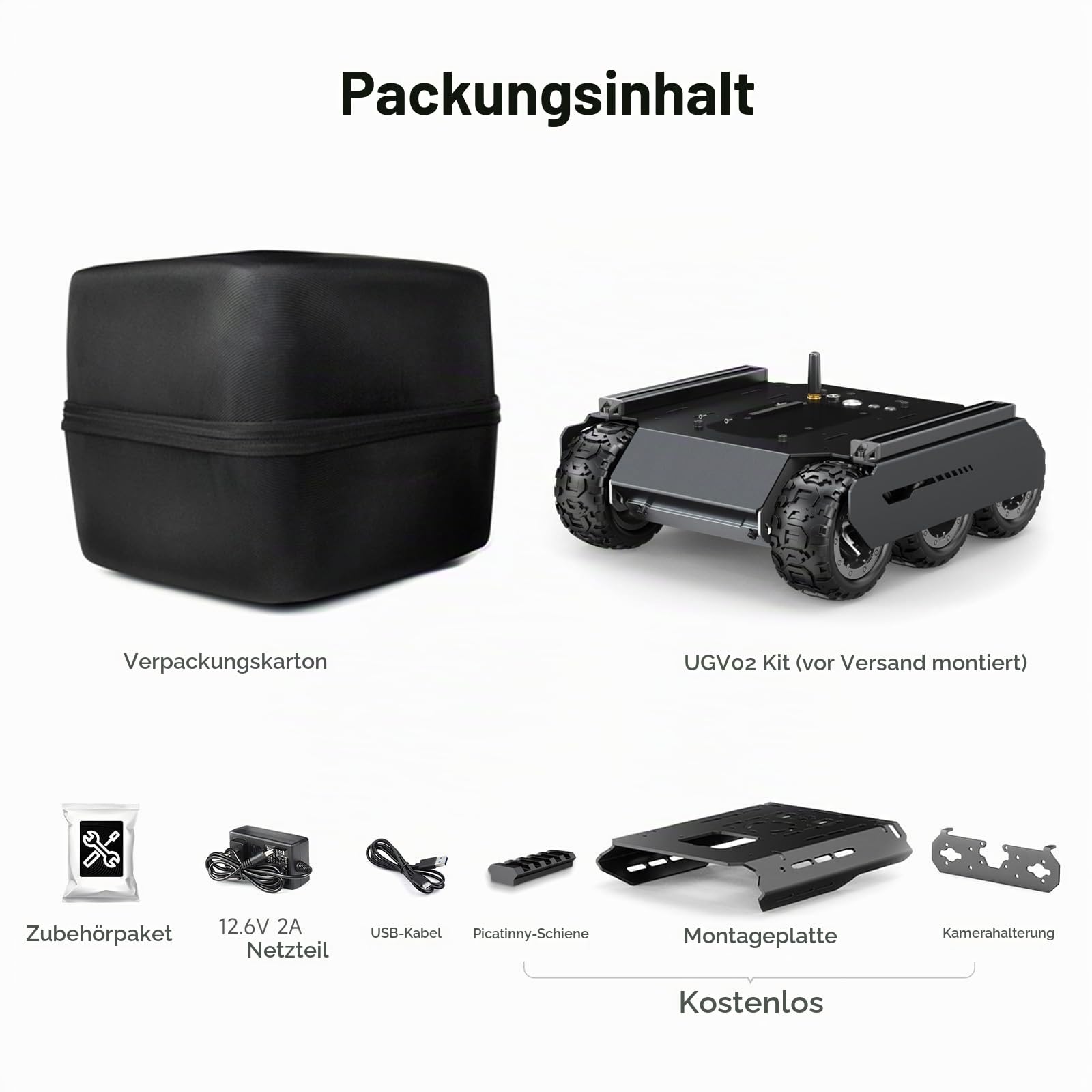 waveshare-6x4-off-road-ugv-roboter-chassis-6-rad-4wd-mobile-robot-mit-esp32 image 2