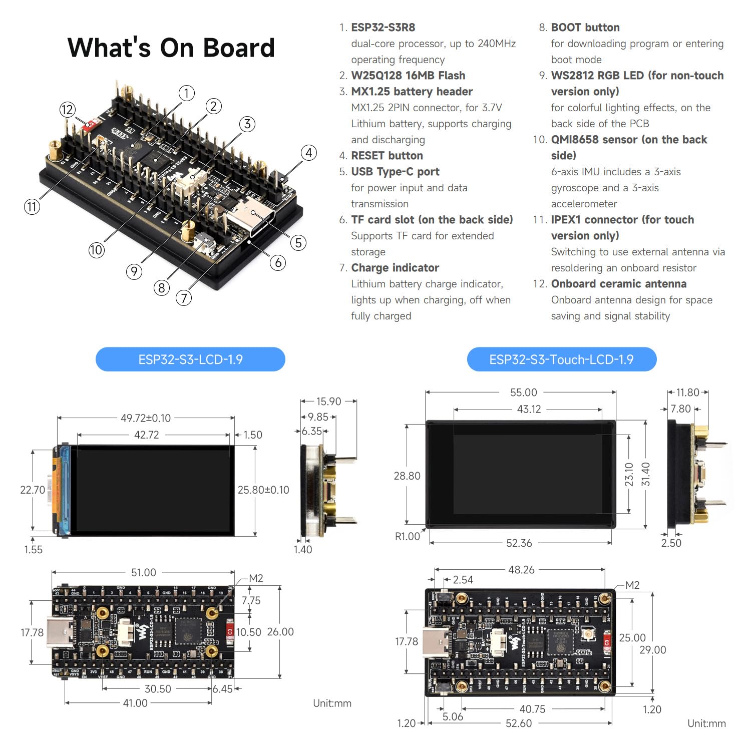 waveshare-esp32-s3-1-9-zoll-lcd-entwicklungsboard-170x320-ohne-touch-mit-wifi-un image 7