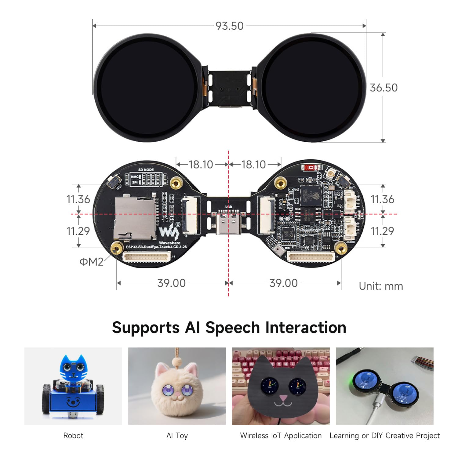 waveshare-esp32-s3-1-28-zoll-double-eye-round-lcd-board-dual-ips-240x240-mit-aud image 6