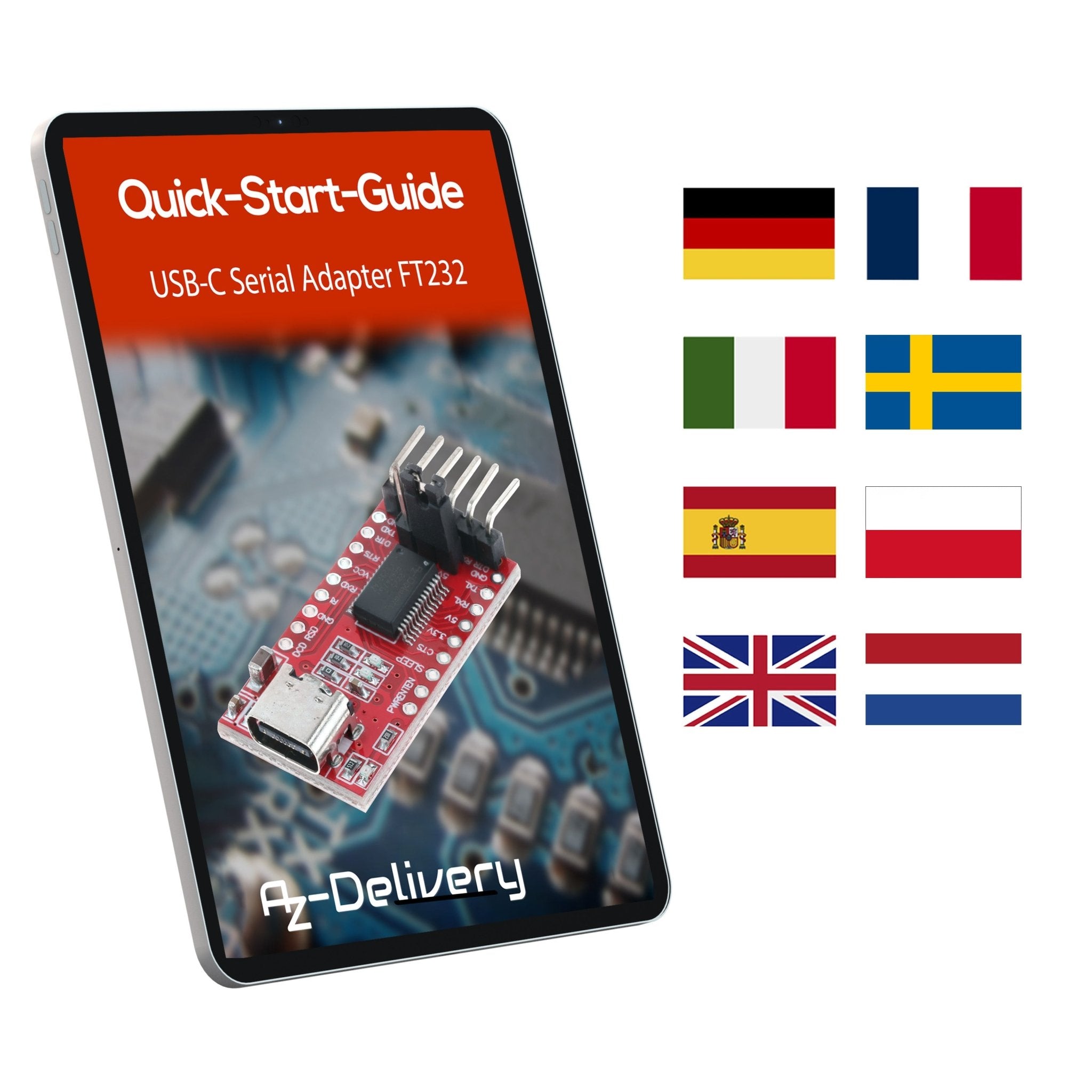 az-delivery-usb-c-zu-ttl-serial-adapter-f-r-3-3v-und-5v-mit-ft232rl image 4