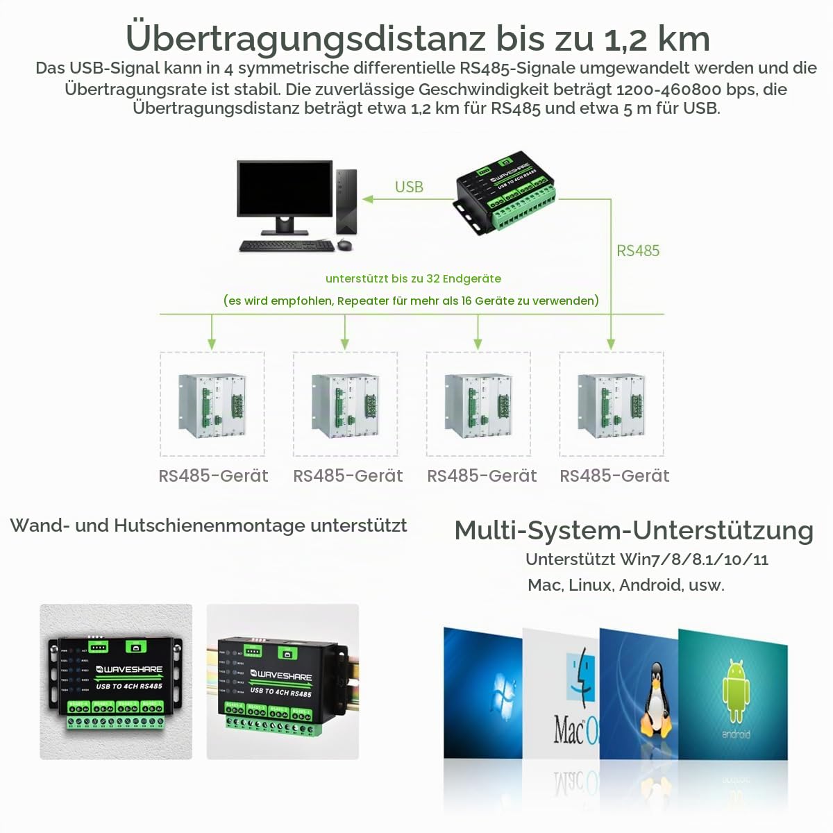 waveshare-industrial-usb-zu-4-kanal-rs485-konverter-mehrfachschutz-aluminiumgeh- image 6