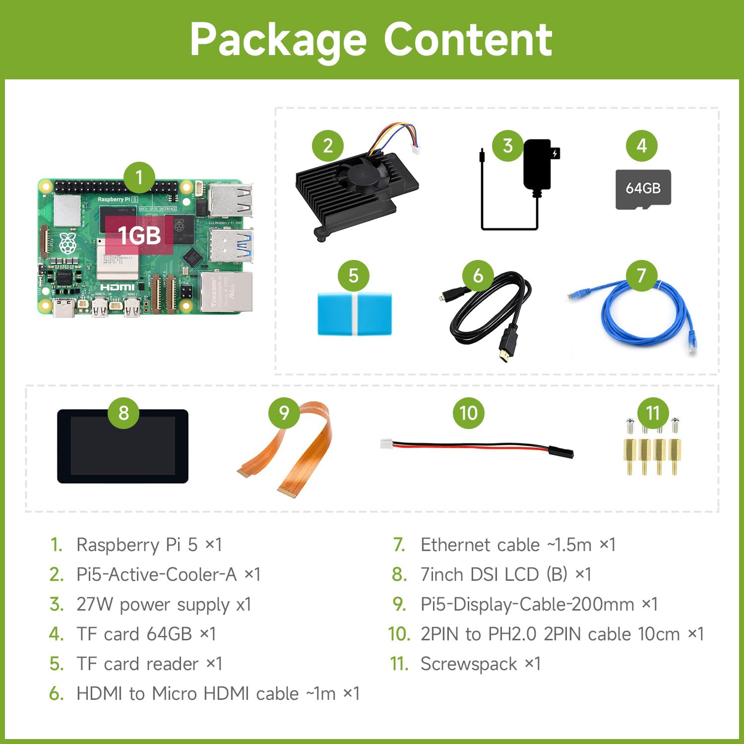 waveshare-rpi5-1gb-display-kit-b-raspberry-pi-5-1gb-bundle-mit-7-zoll-dsi-touch- image 2