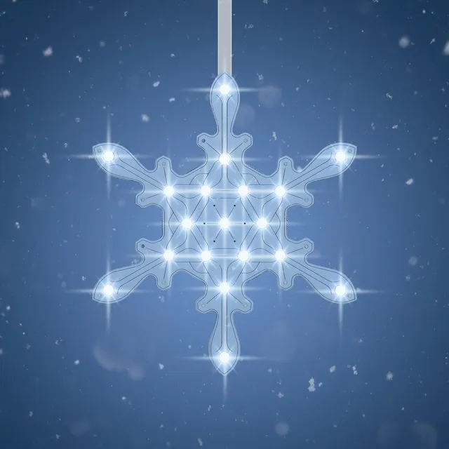 pimoroni-snowflake-solo-led-deko-schneeflocke-mit-19-leds image 1