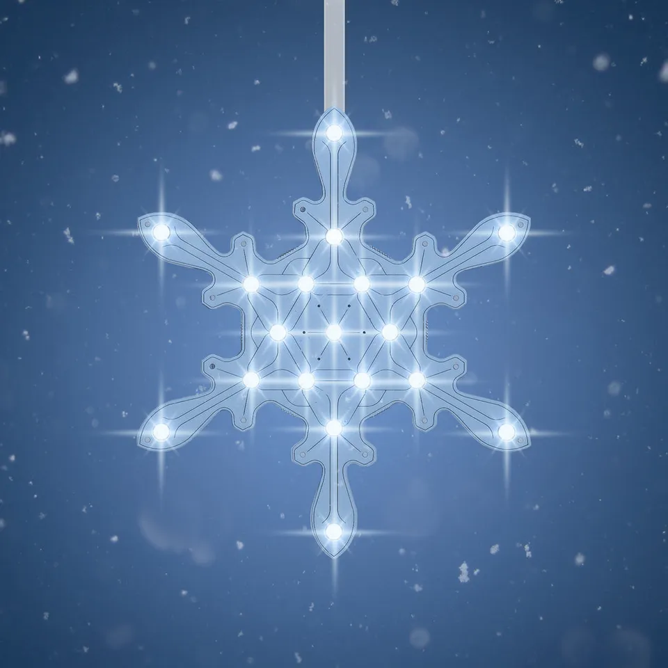 pimoroni-snowflake-solo-led-deko-schneeflocke-mit-19-leds image 1