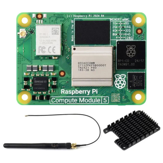 waveshare-pi-compute-module-5-cm5108016-set-8gb-ram-16gb-emmc-wifi-mit-antenne-u image 1