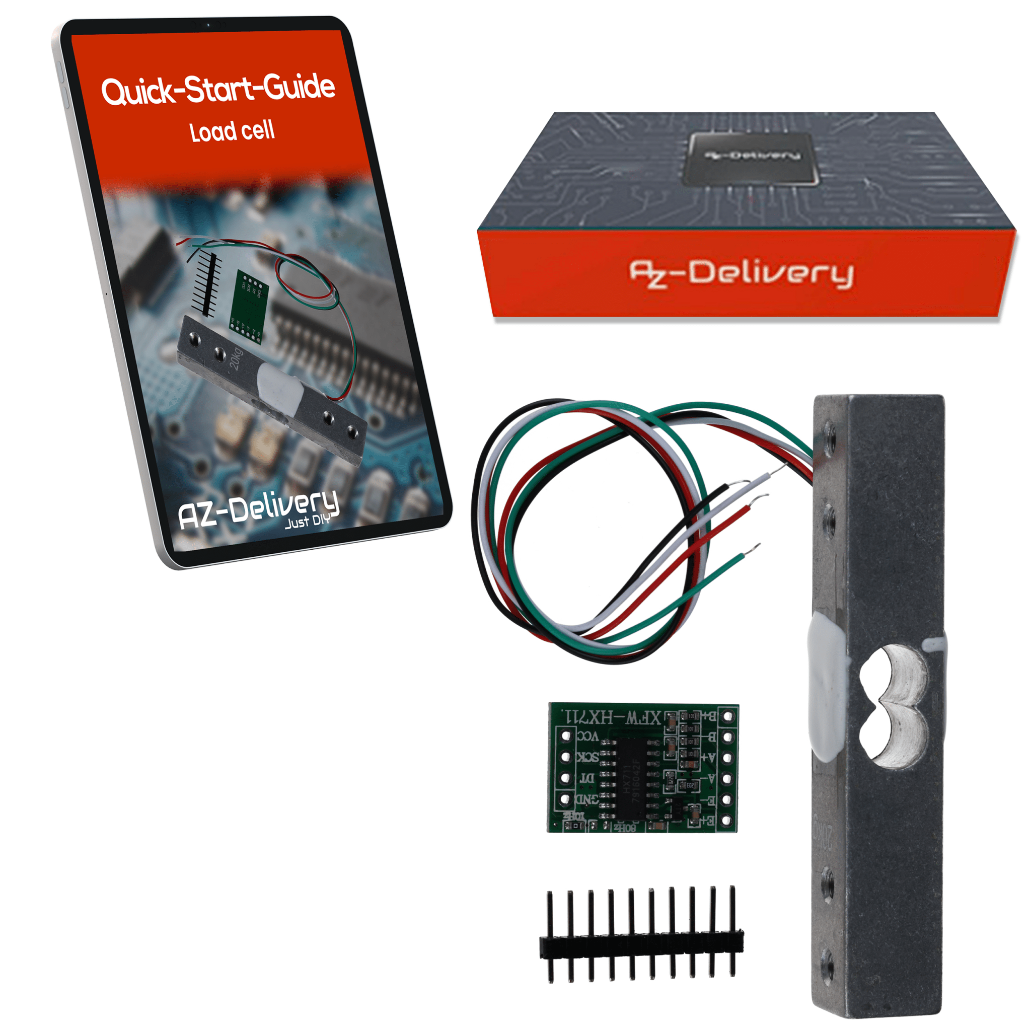 az-delivery-w-gezelle-20kg-mit-hx711-verst-rker-modul-set-f-r-arduino-raspberry- image 1