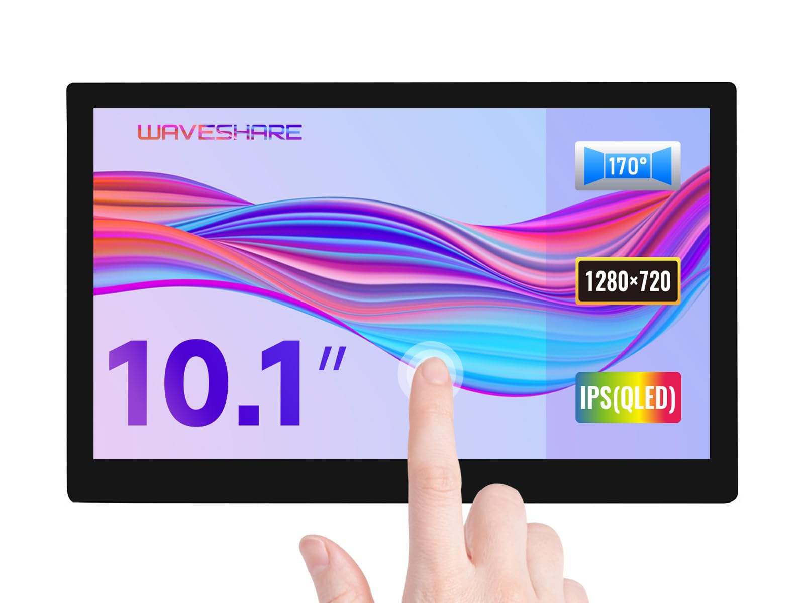 waveshare-10-1-zoll-qled-control-panel-touch-display-1280x720-hdmi image 1