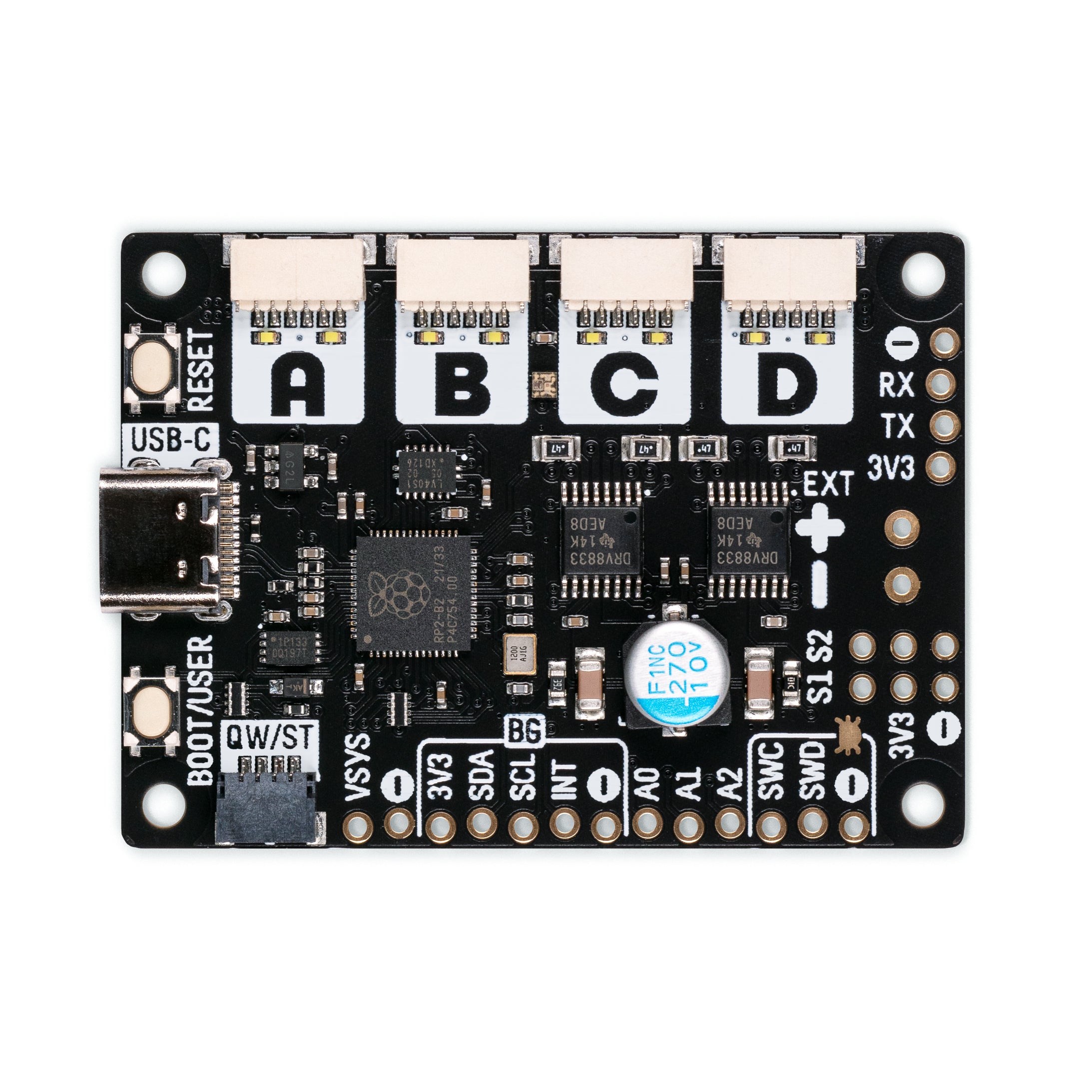 pimoroni-motor-2040-quad-motor-controller-rp2040 image 2