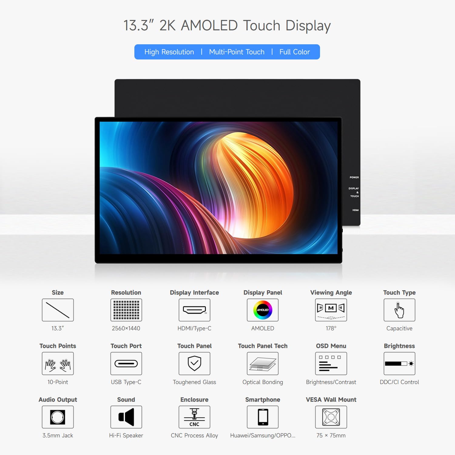 waveshare-13-3-zoll-2k-amoled-touchscreen-2560x1440-hdmi-type-c-mit-hi-fi-lautsp image 3