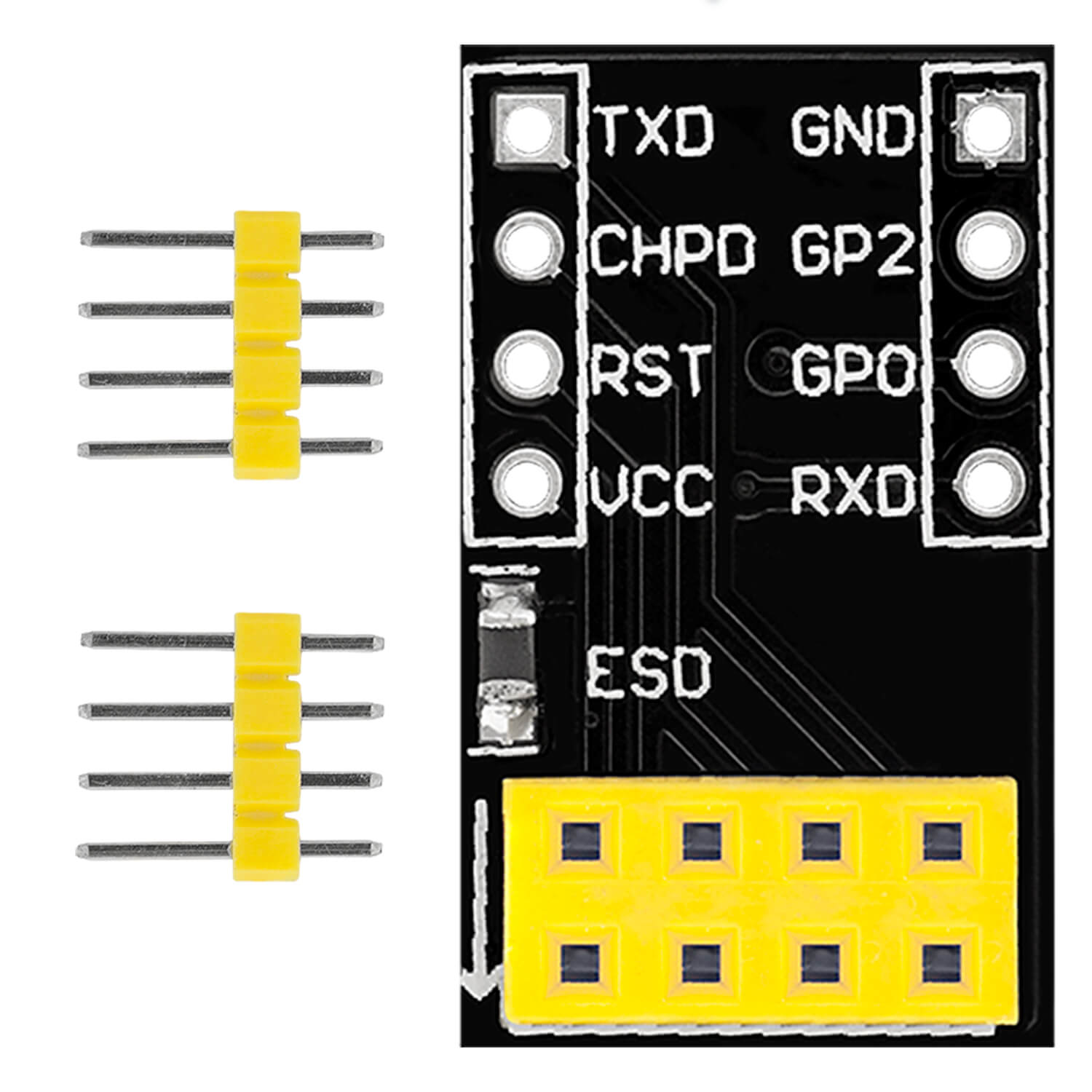 az-delivery-breadboardadapter-f-r-esp-01s-esp8266-breakout-board image 2