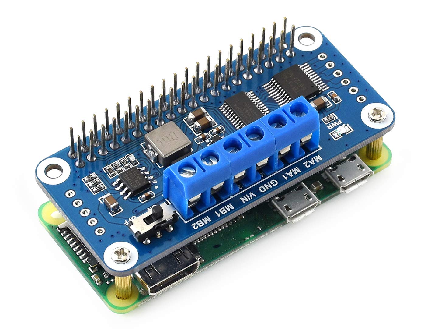 waveshare-motor-driver-hat-i2c-motortreiber-erweiterung-f-r-raspberry-pi-f-r-2-d image 5