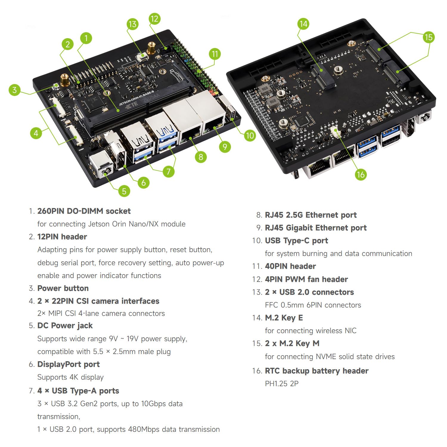 waveshare-jetson-orin-nano-nx-super-dual-ethernet-base-board-tr-gerplatine image 7