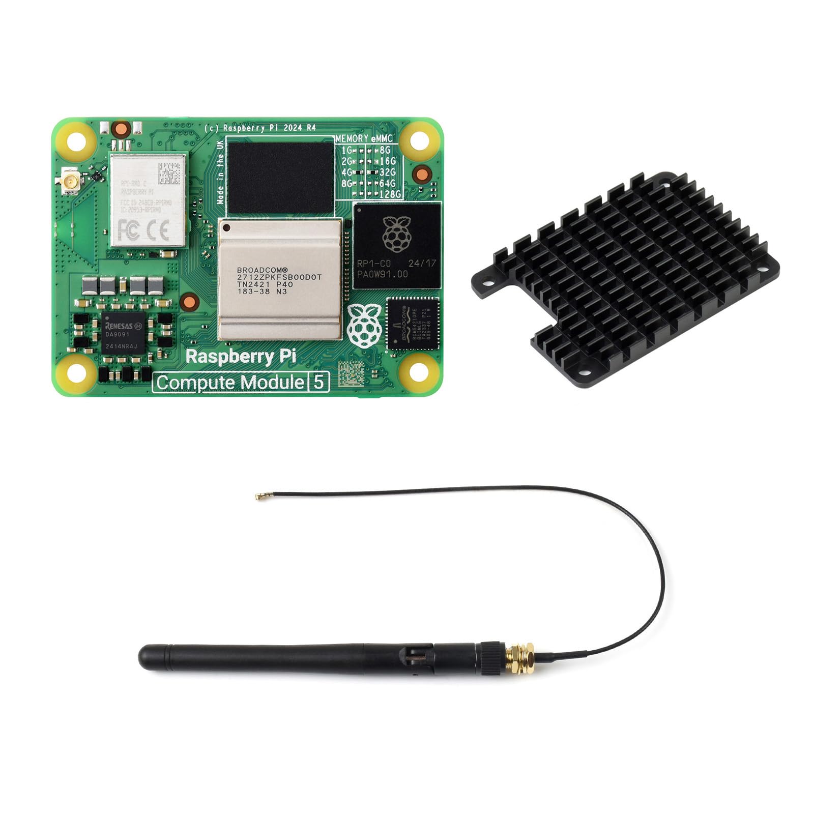 waveshare-pi-compute-module-5-cm5104032-4gb-ram-32gb-emmc-mit-wifi-antenne-und-k image 1
