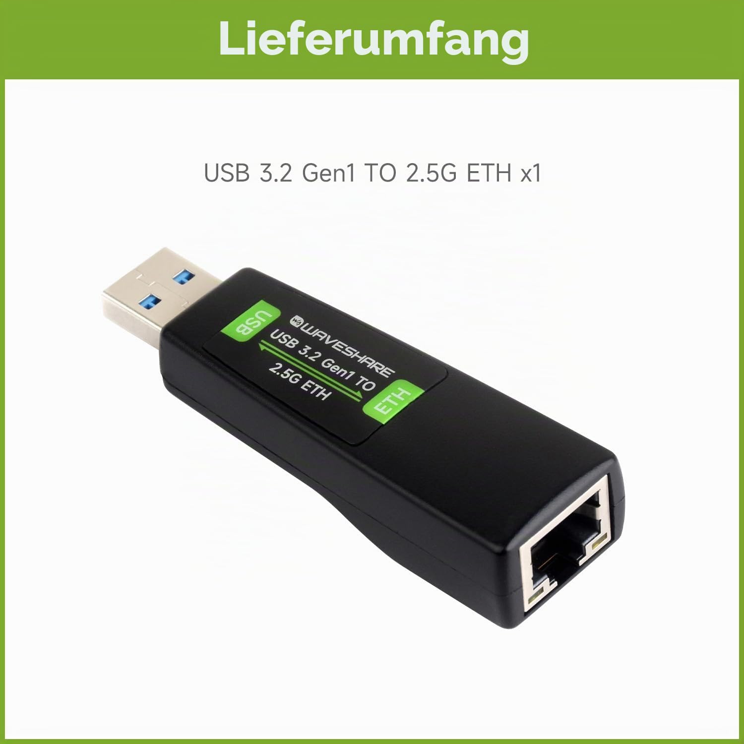 waveshare-usb-auf-2-5g-ethernet-konverter-rtl8156b-treiberfrei-kompatibel-mit-ra image 2