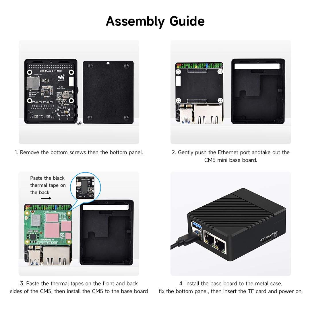 waveshare-cm5-dual-eth-mini-dual-gigabit-ethernet-mini-computer-kit-f-r-raspberr image 7