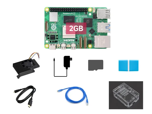 waveshare-starter-kit-mit-raspberry-pi-5-2gb-8-teile-mit-64gb-tf-karte-k-hler-ge image 1