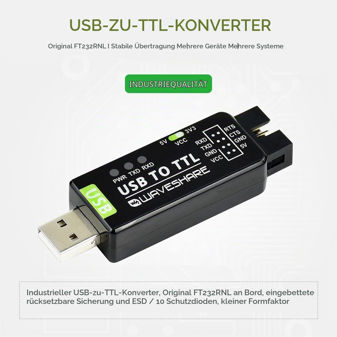 waveshare-industrial-usb-zu-ttl-converter-mit-ft232rnl image 3