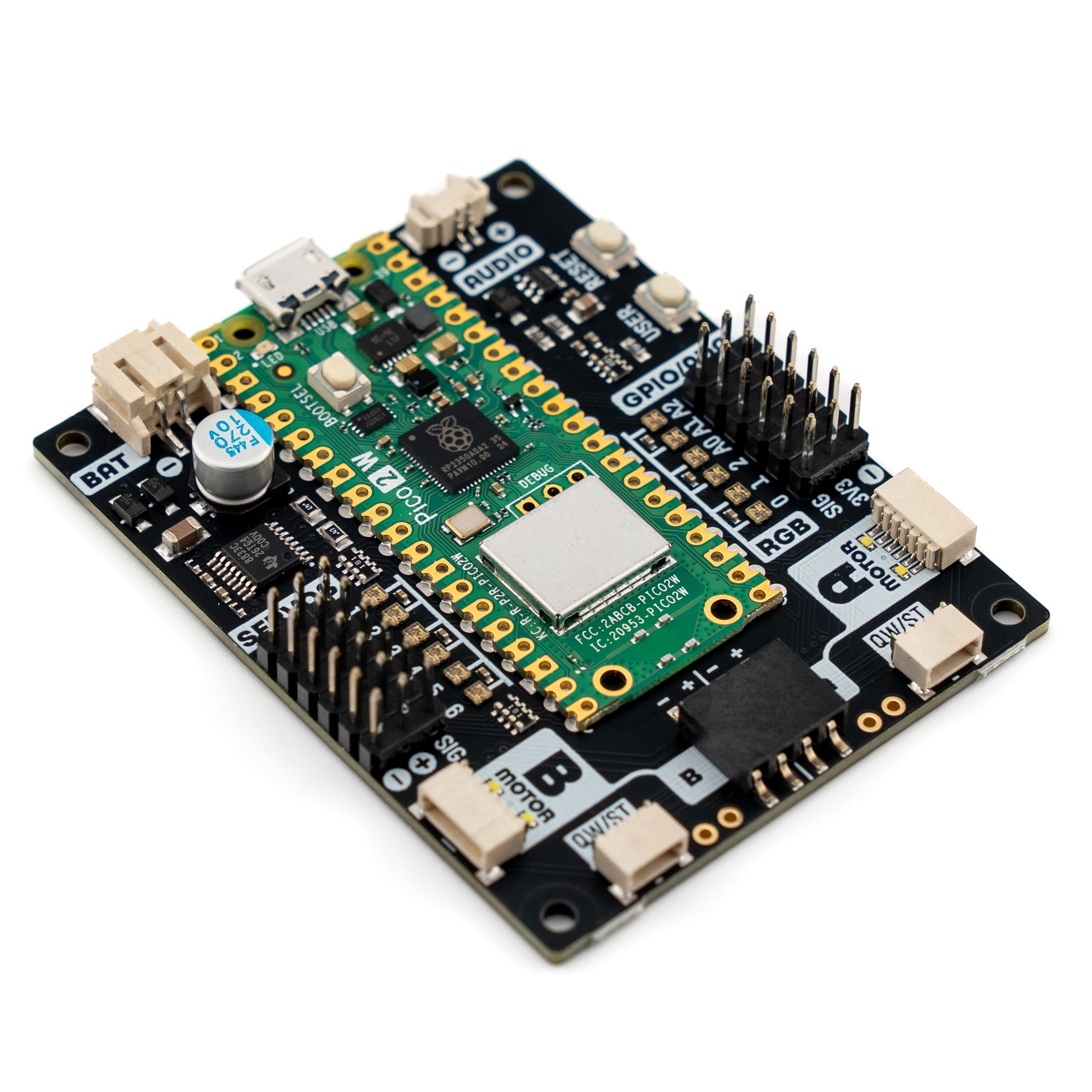 pimoroni-inventor-2350-w-mit-pico-2-w-roboter-und-motor-board-rp2350 image 2