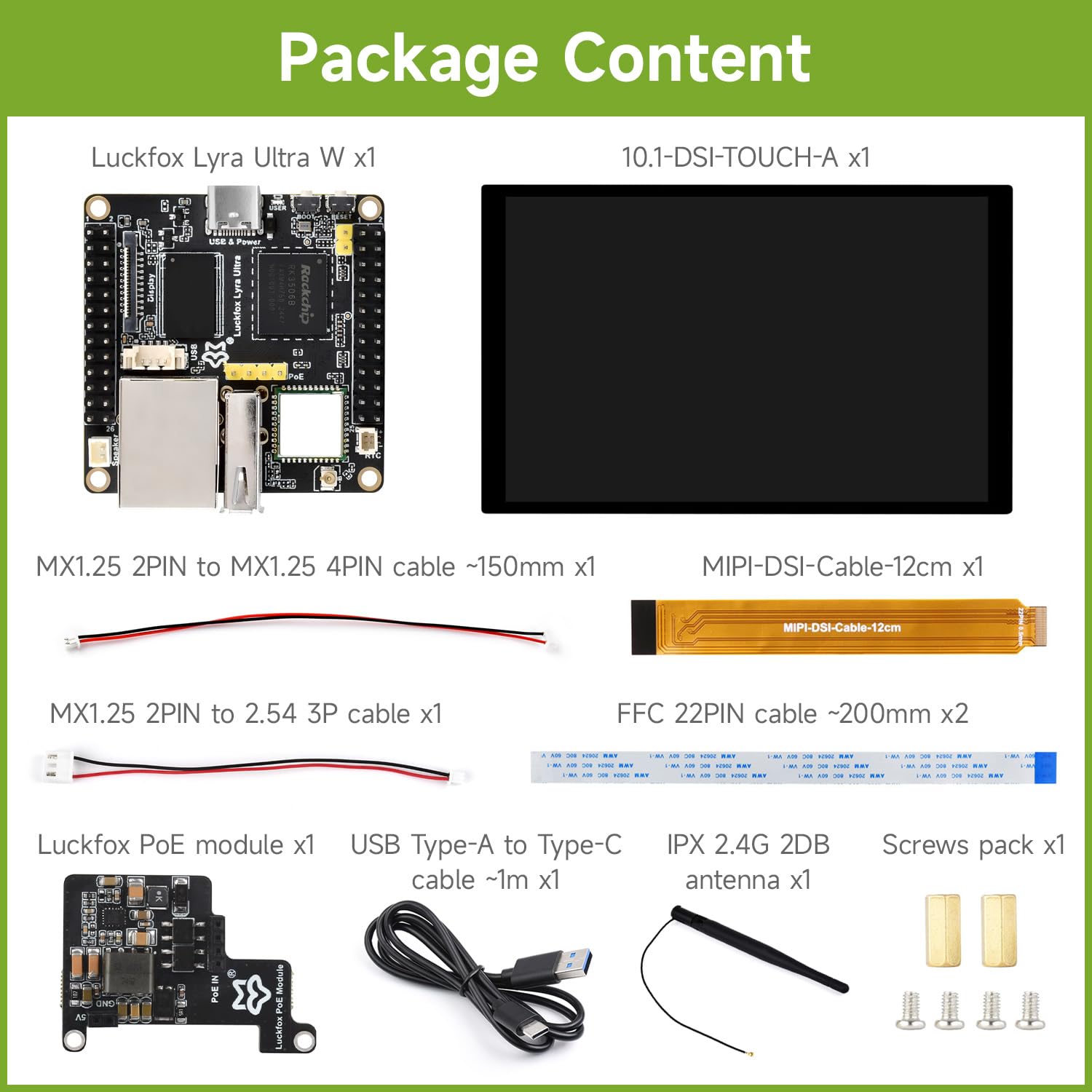 waveshare-luckfox-lyra-ultra-w-lcd-kit-b-rk3506b-board-mit-wifi-8gb-emmc-10-1-zo image 2