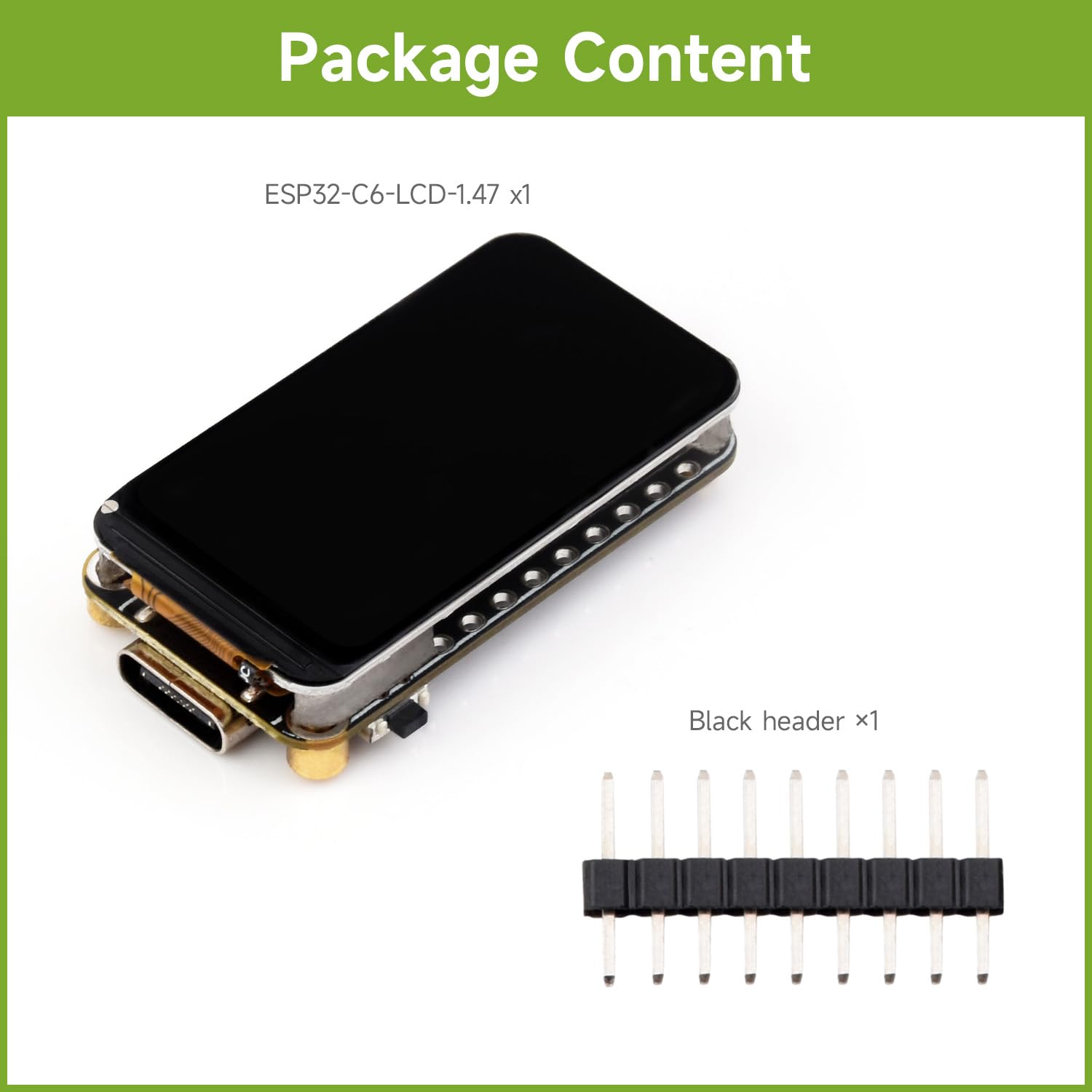 waveshare-esp32-c6-1-47-zoll-entwicklungsboard-wi-fi-6-mit-172x320-lcd image 2