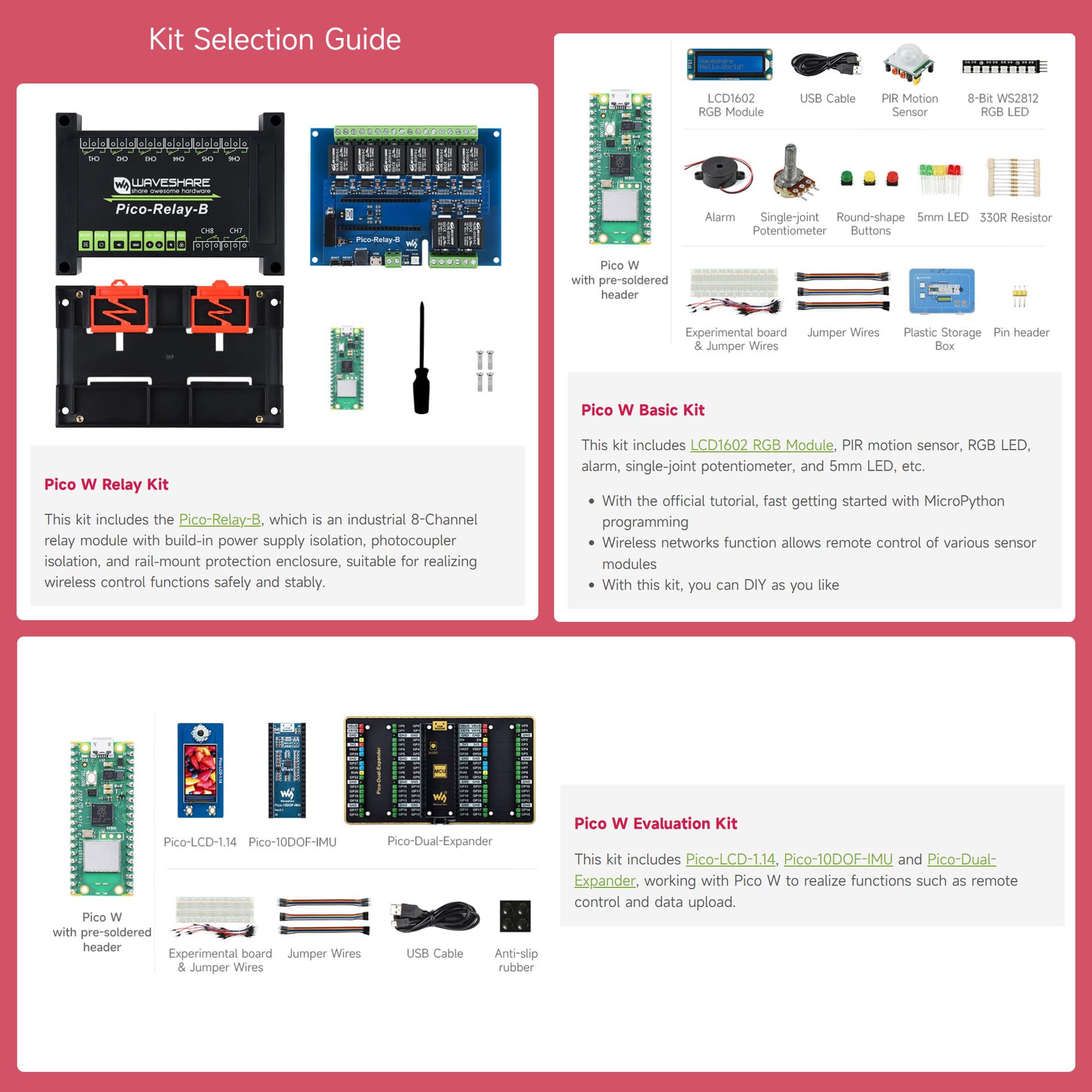 waveshare-pi-pico-w-basic-kit-mikrocontroller-mit-rp2040-und-wifi image 4