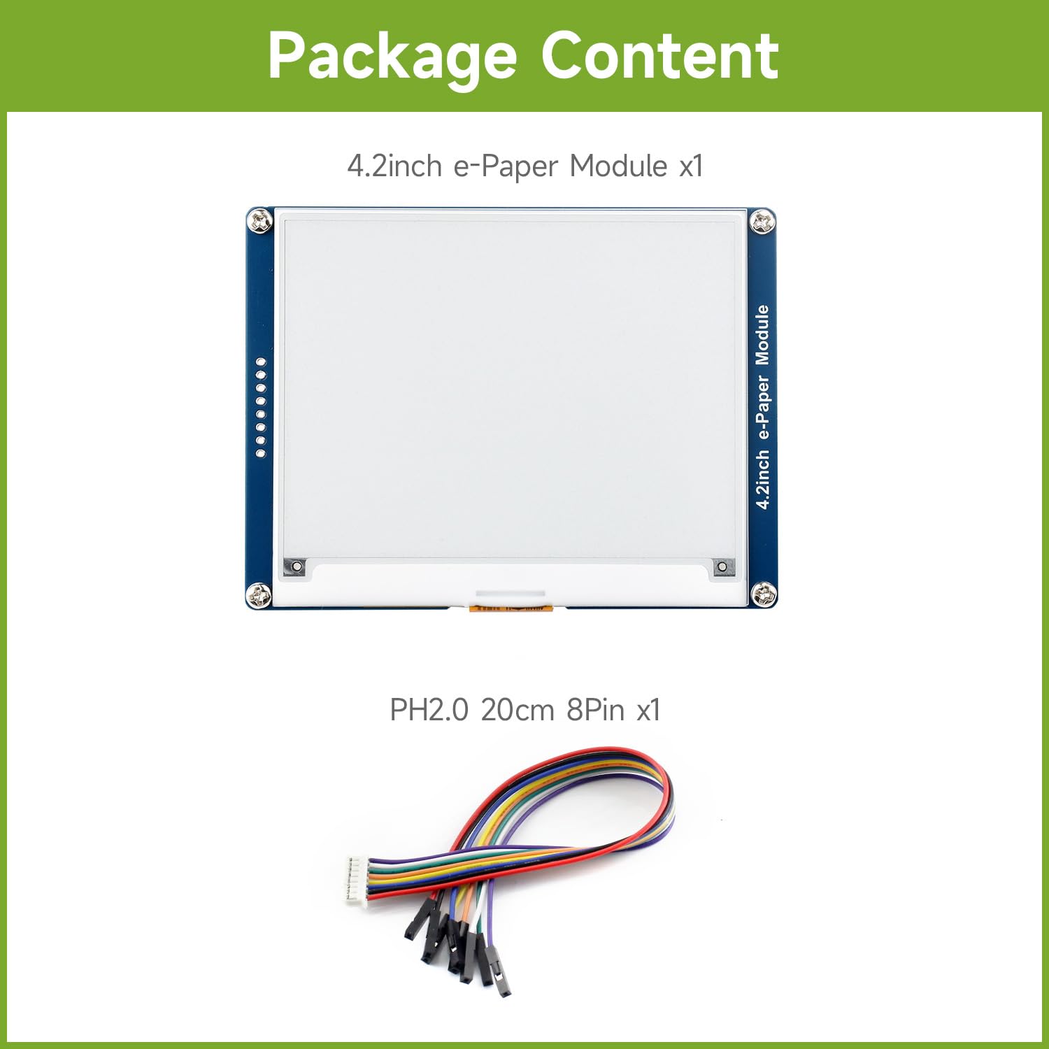waveshare-4-2-zoll-e-paper-display-400x300-e-ink-spi-f-r-raspberry-pi-arduino image 2