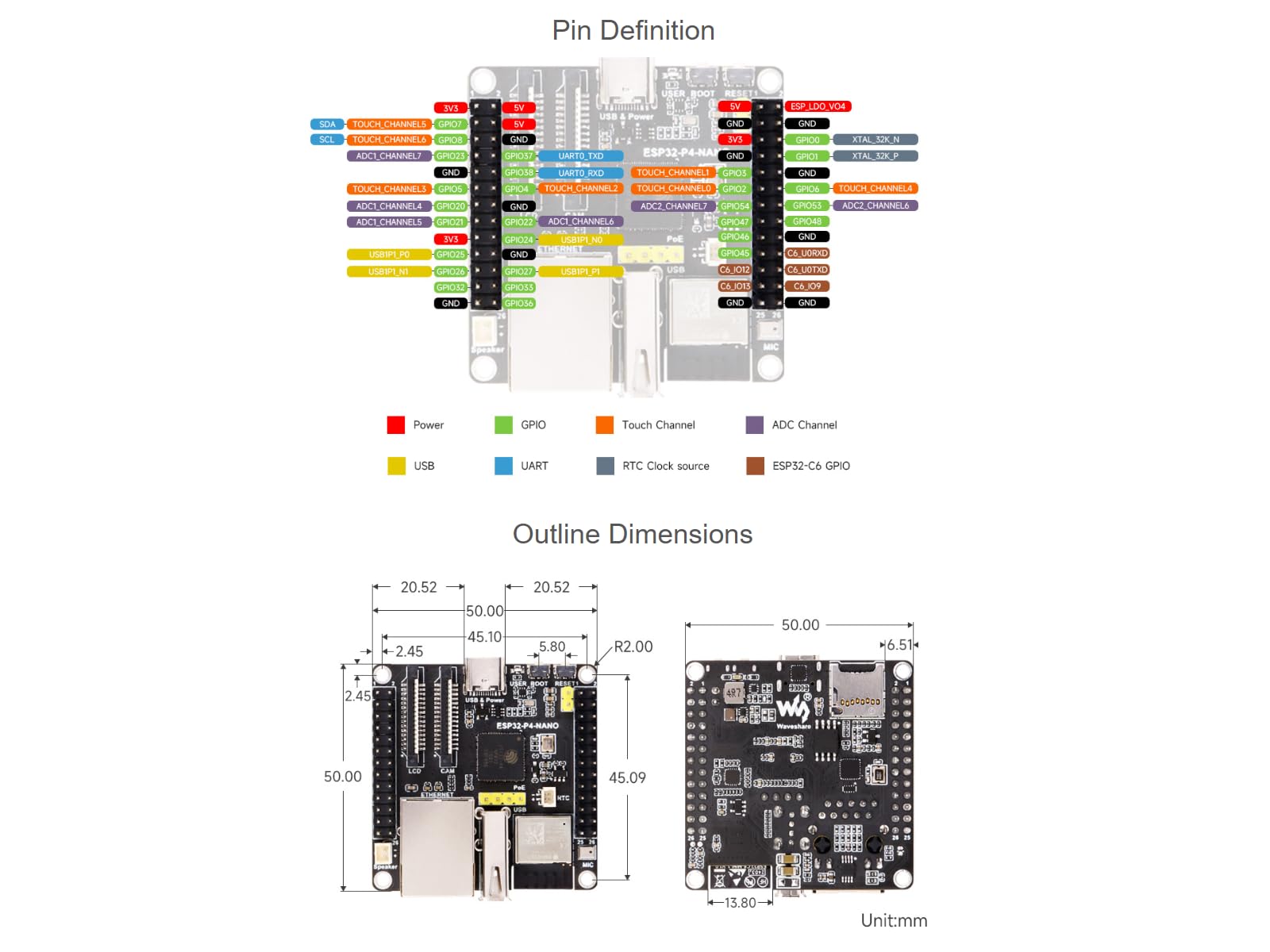 waveshare-esp32-p4-nano-wifi-entwicklungsboard-mit-wi-fi-6-und-bluetooth-5-ble image 5