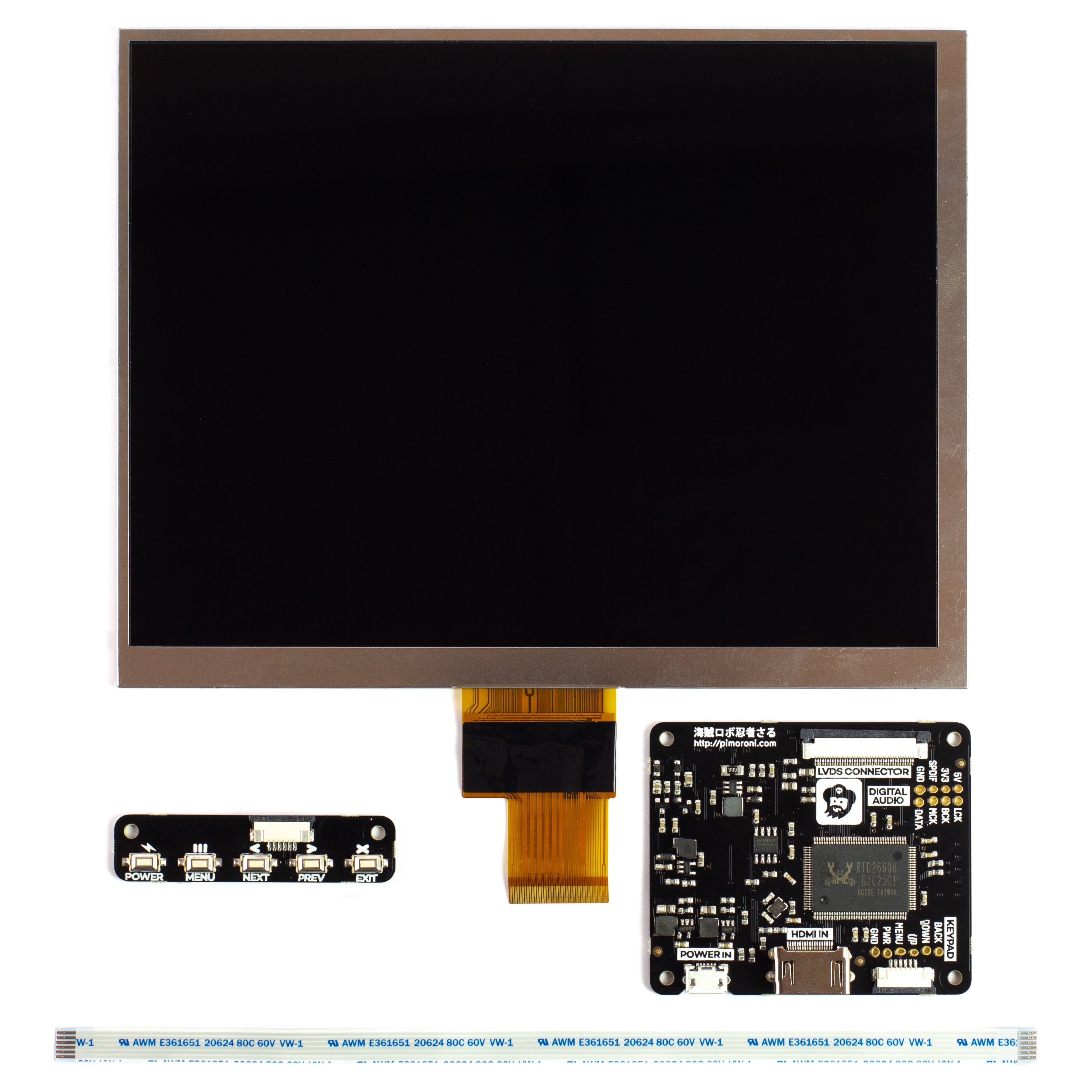 pimoroni-hdmi-8-ips-lcd-screen-kit-1024x768-4-3-display-mit-treiberboard image 2