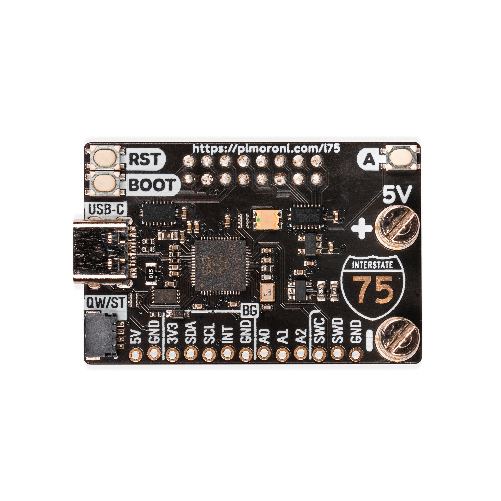 pimoroni-interstate-75-rgb-led-matrix-treiber-rp2040-usb-c image 3